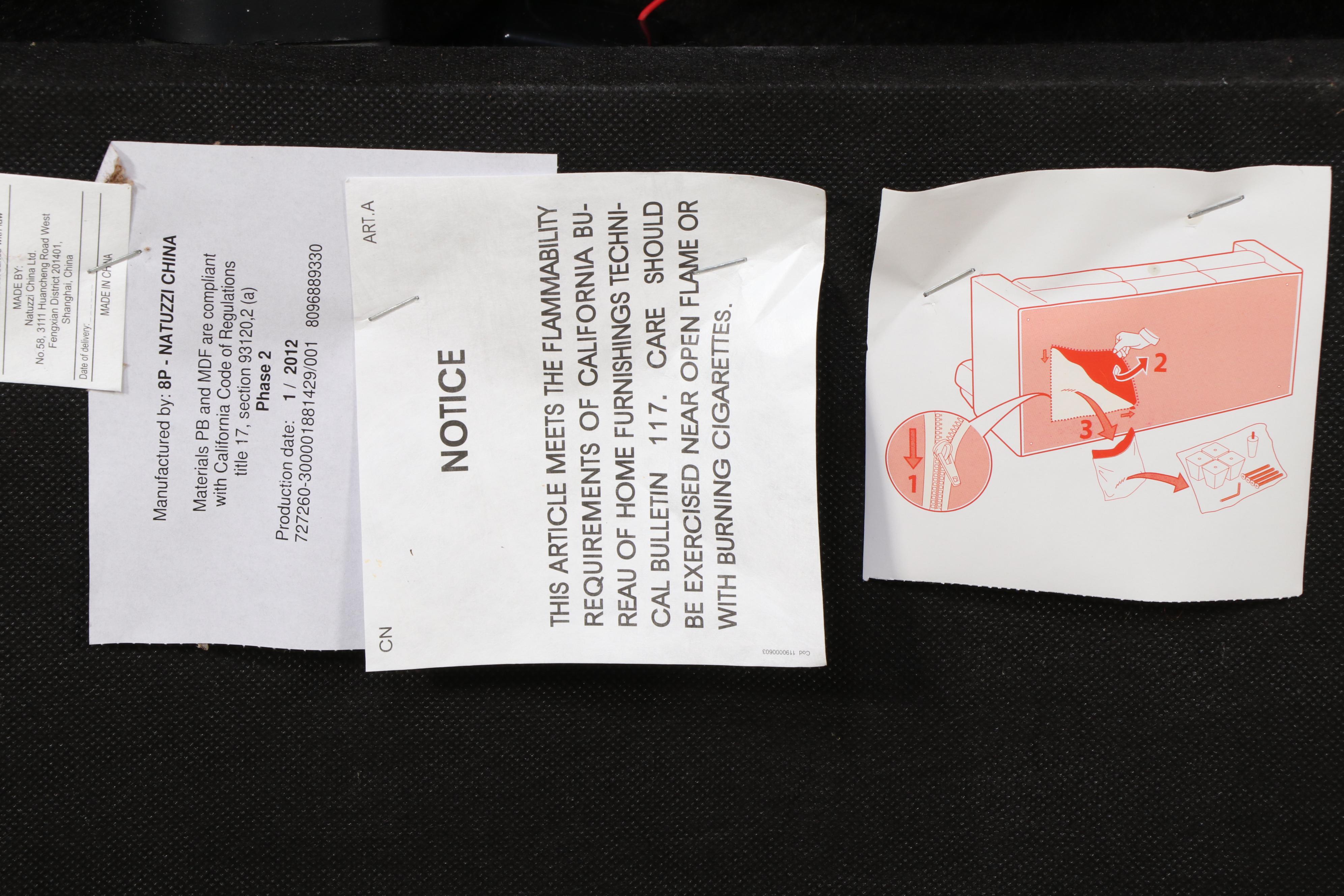 Natuzzi Leather Power Reclining Sectional Sofa