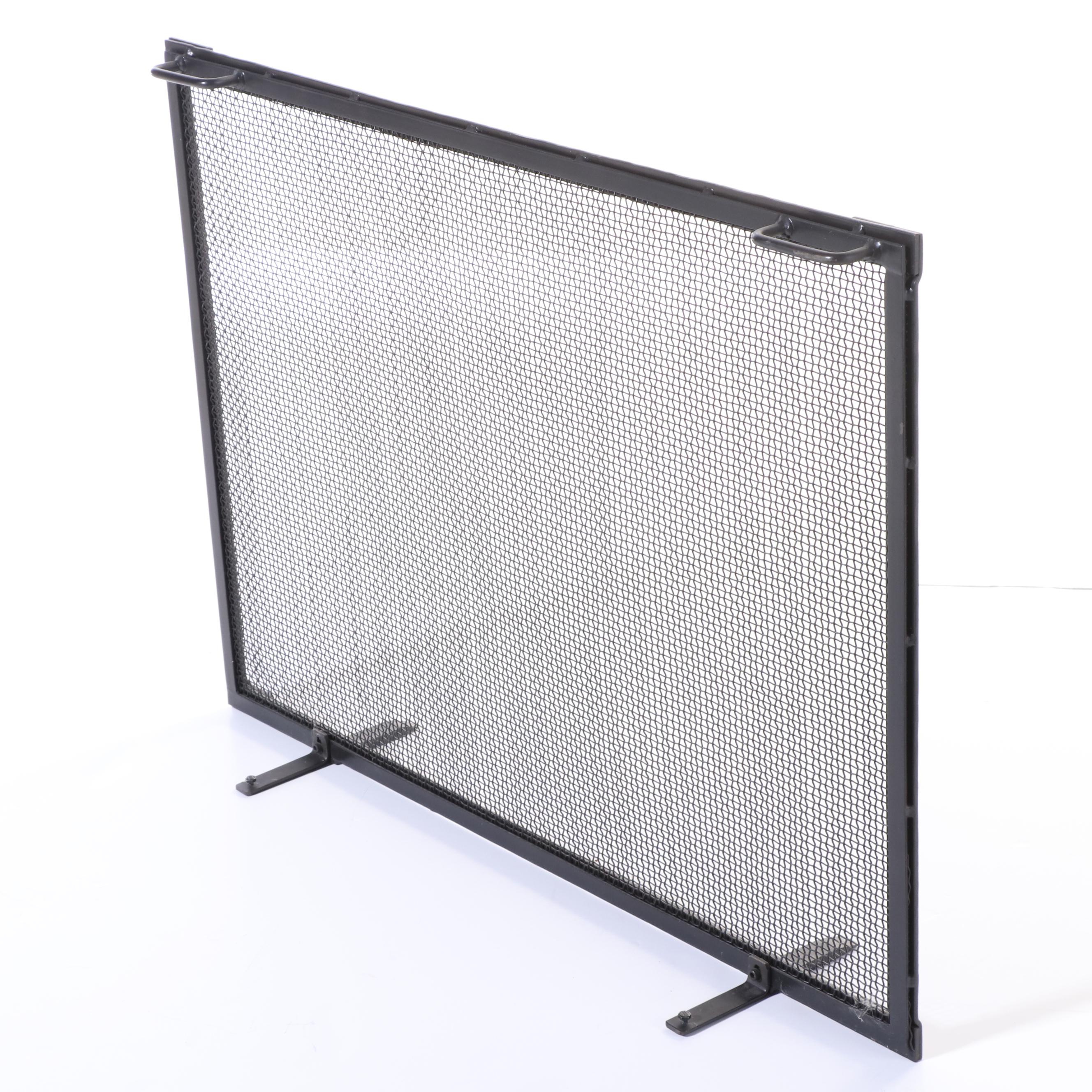 Restoration Hardware Metal Mesh Fireplace Screen