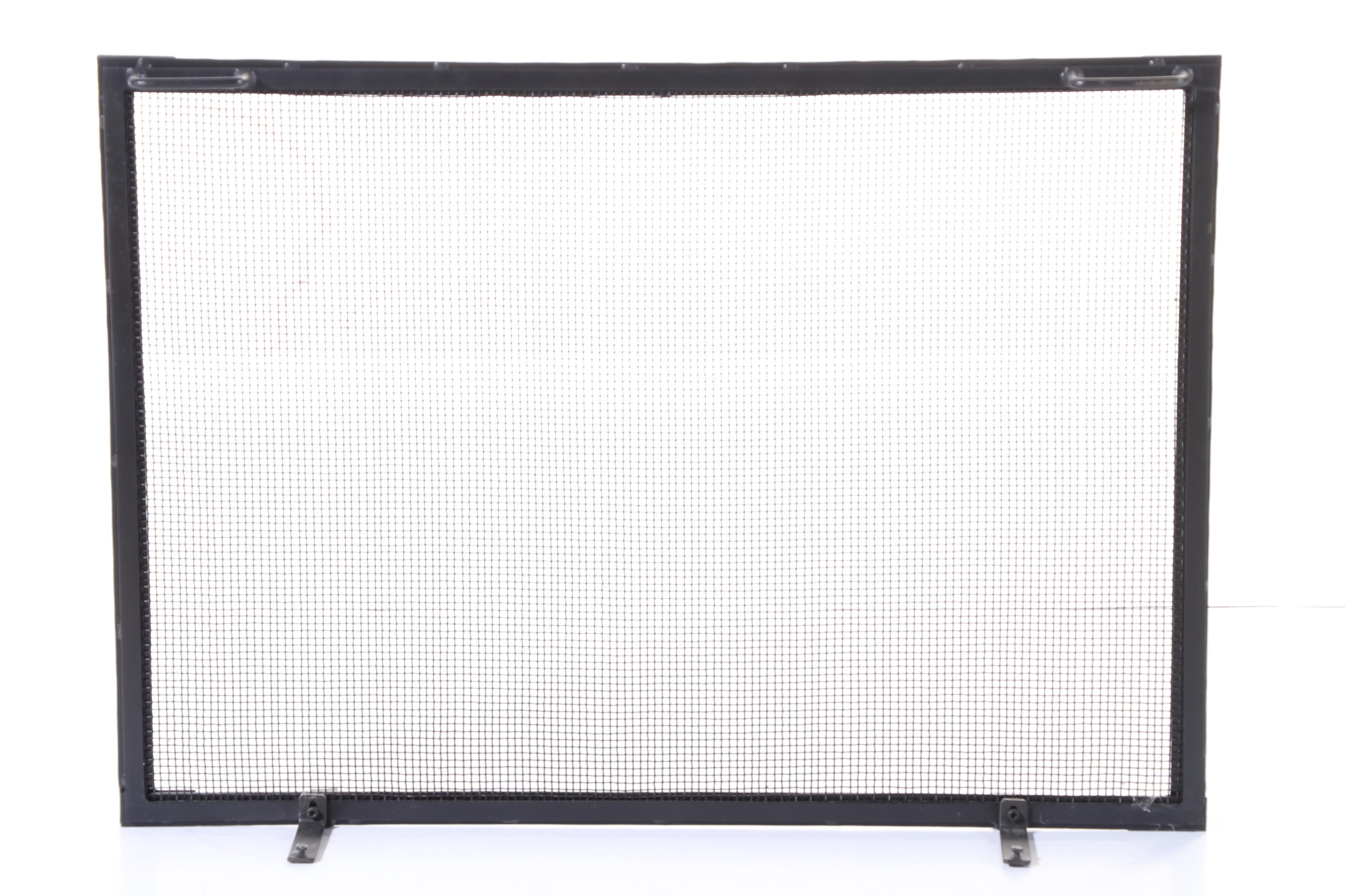 Restoration Hardware Metal Mesh Fireplace Screen