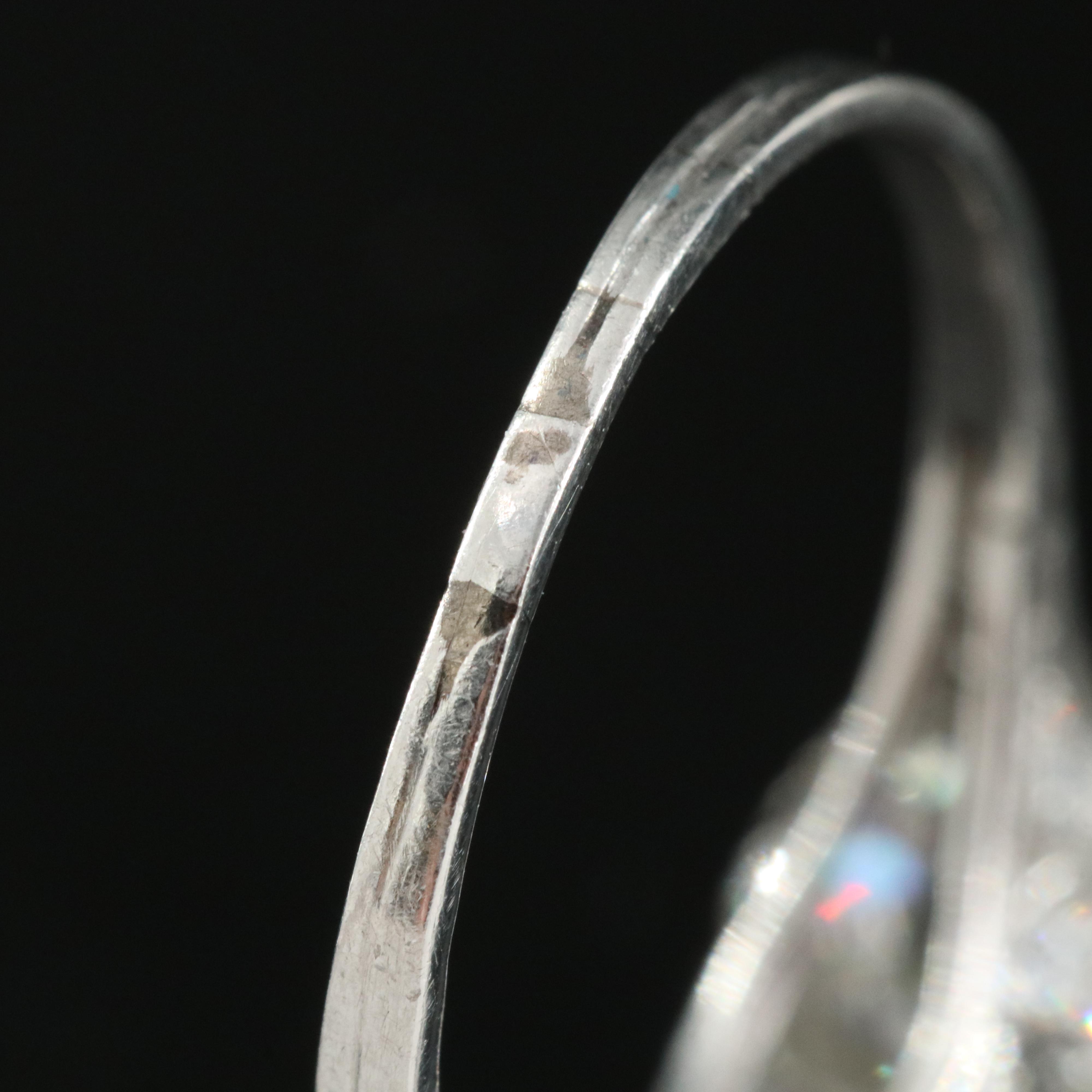 Edwardian Platinum 3.81 CTW Diamond Toi-et-Moi Ring