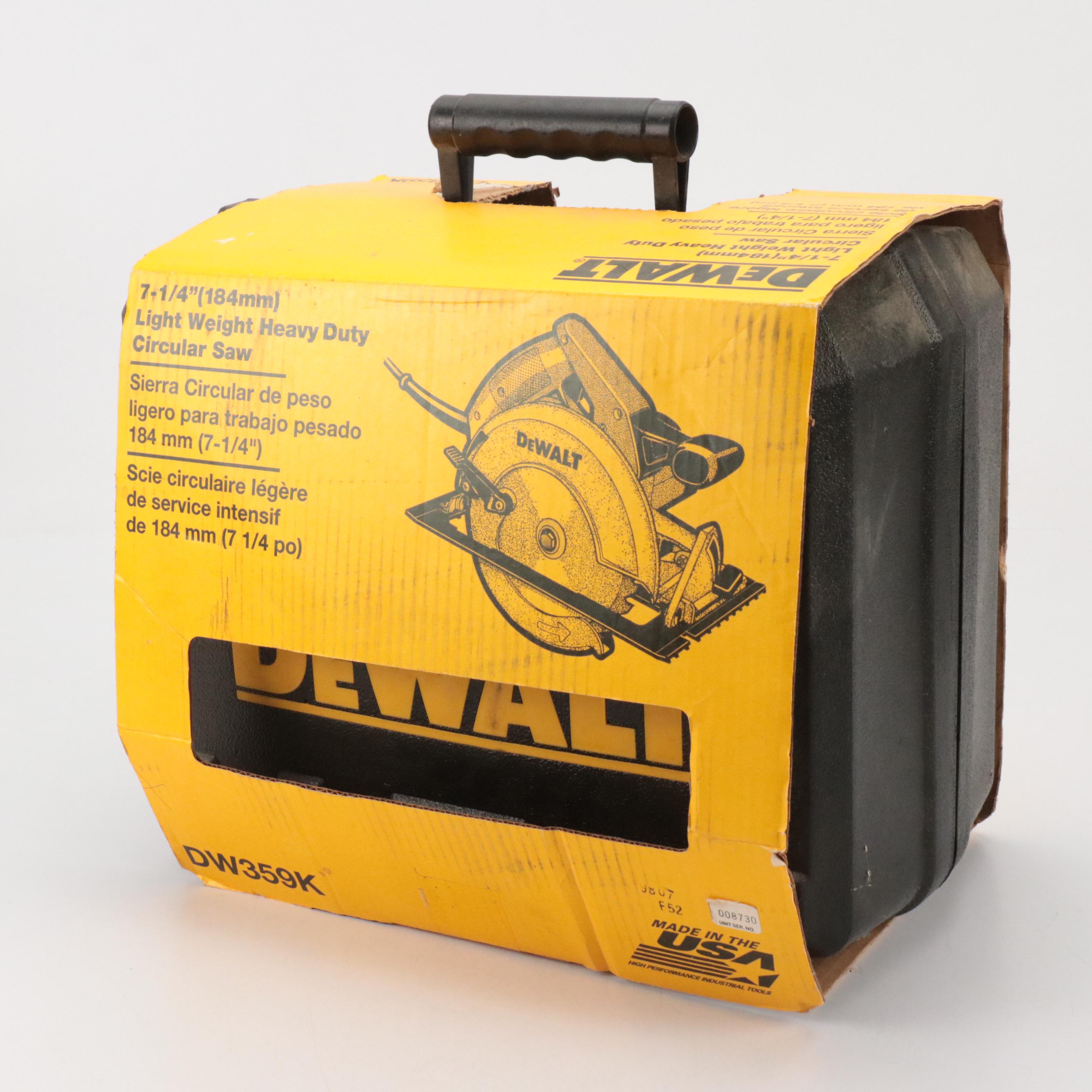 DeWalt 7-1/4" Light Weight Heavy Duty Circular Saw