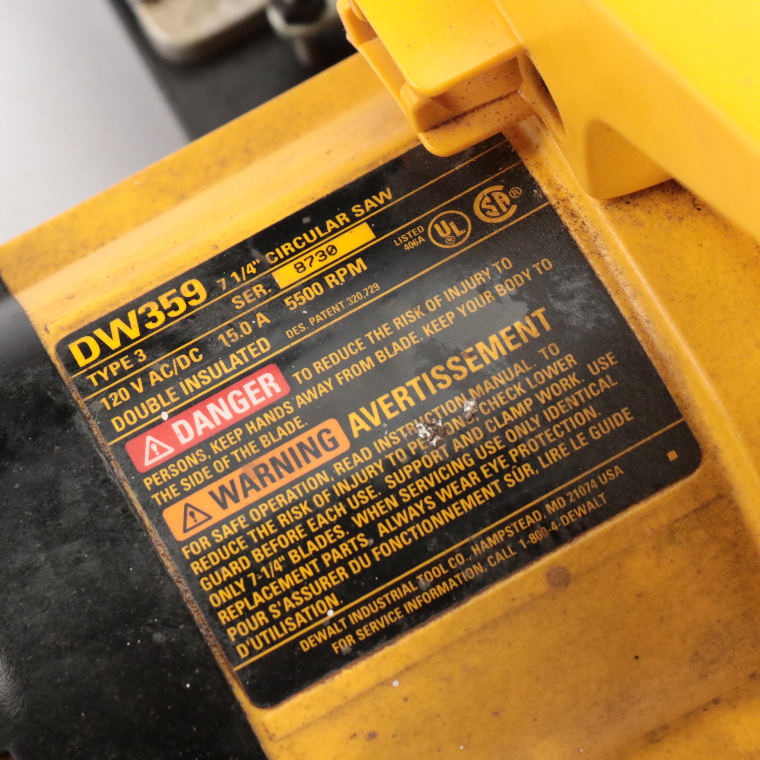 DeWalt 7-1/4" Light Weight Heavy Duty Circular Saw