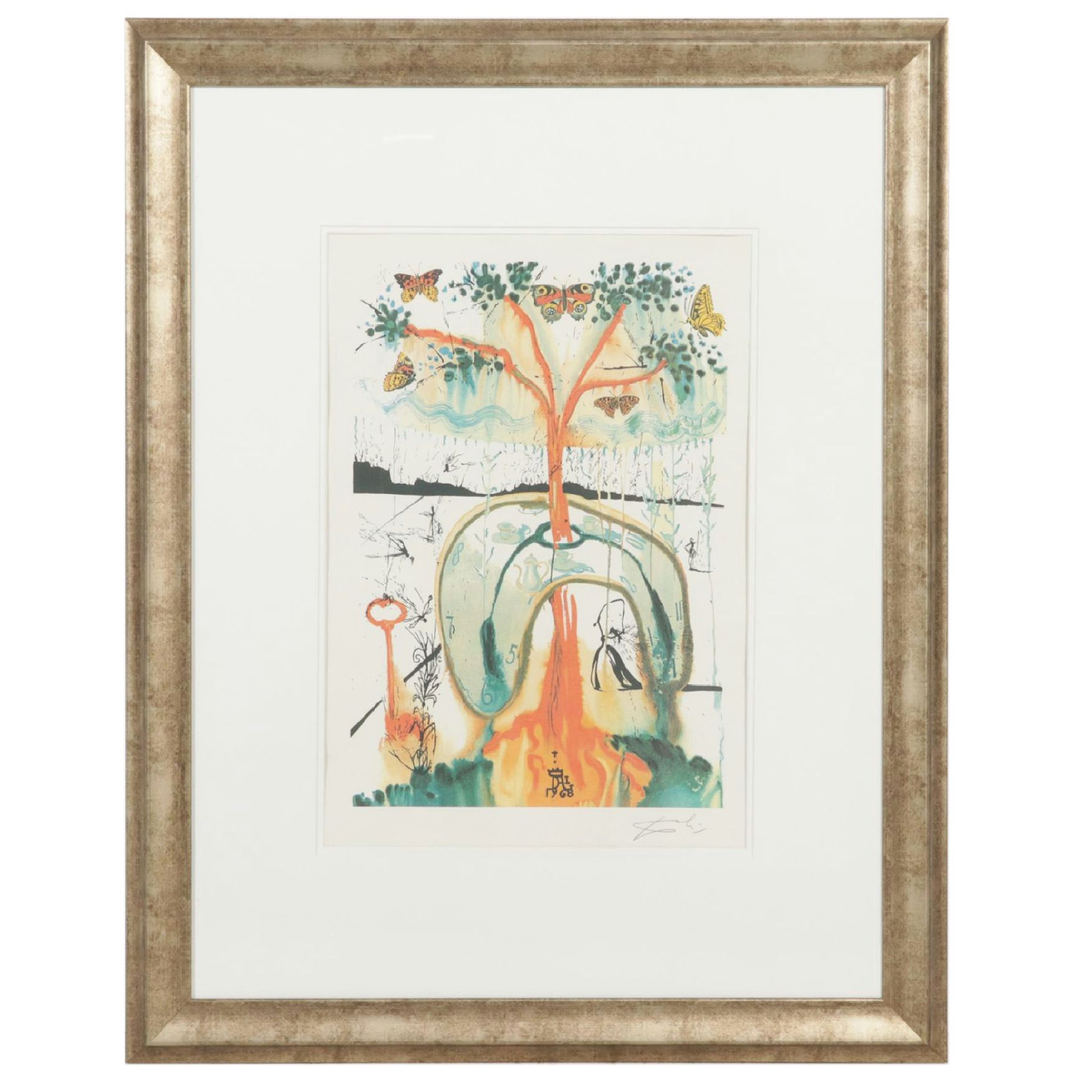 Salvador Dalí Color Lithograph "A Mad Tea Party," 1969