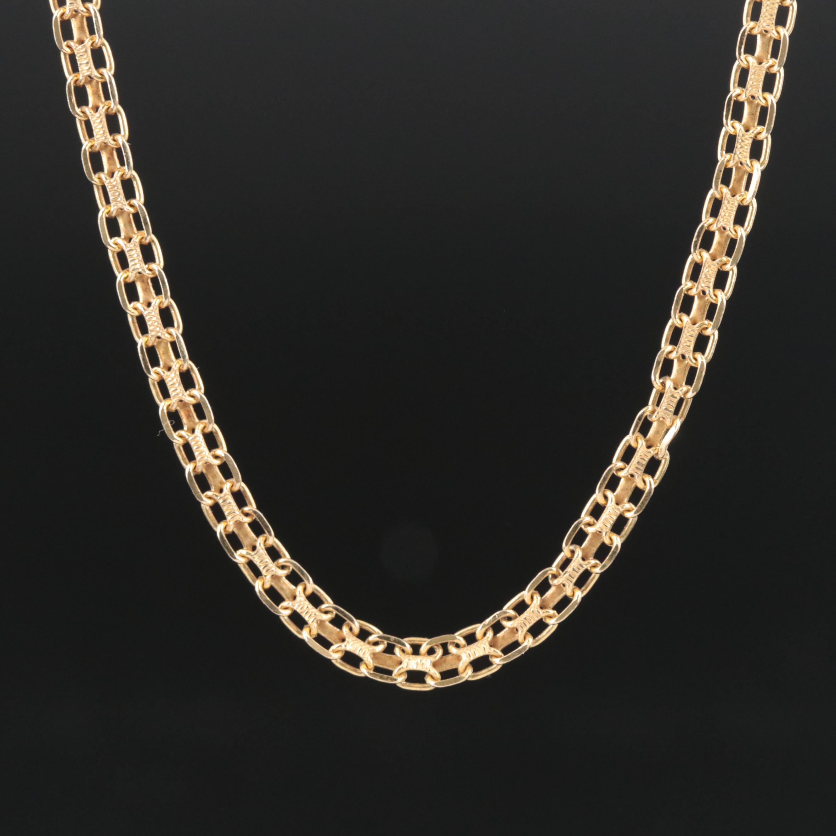 10K Bismark Chain Necklace