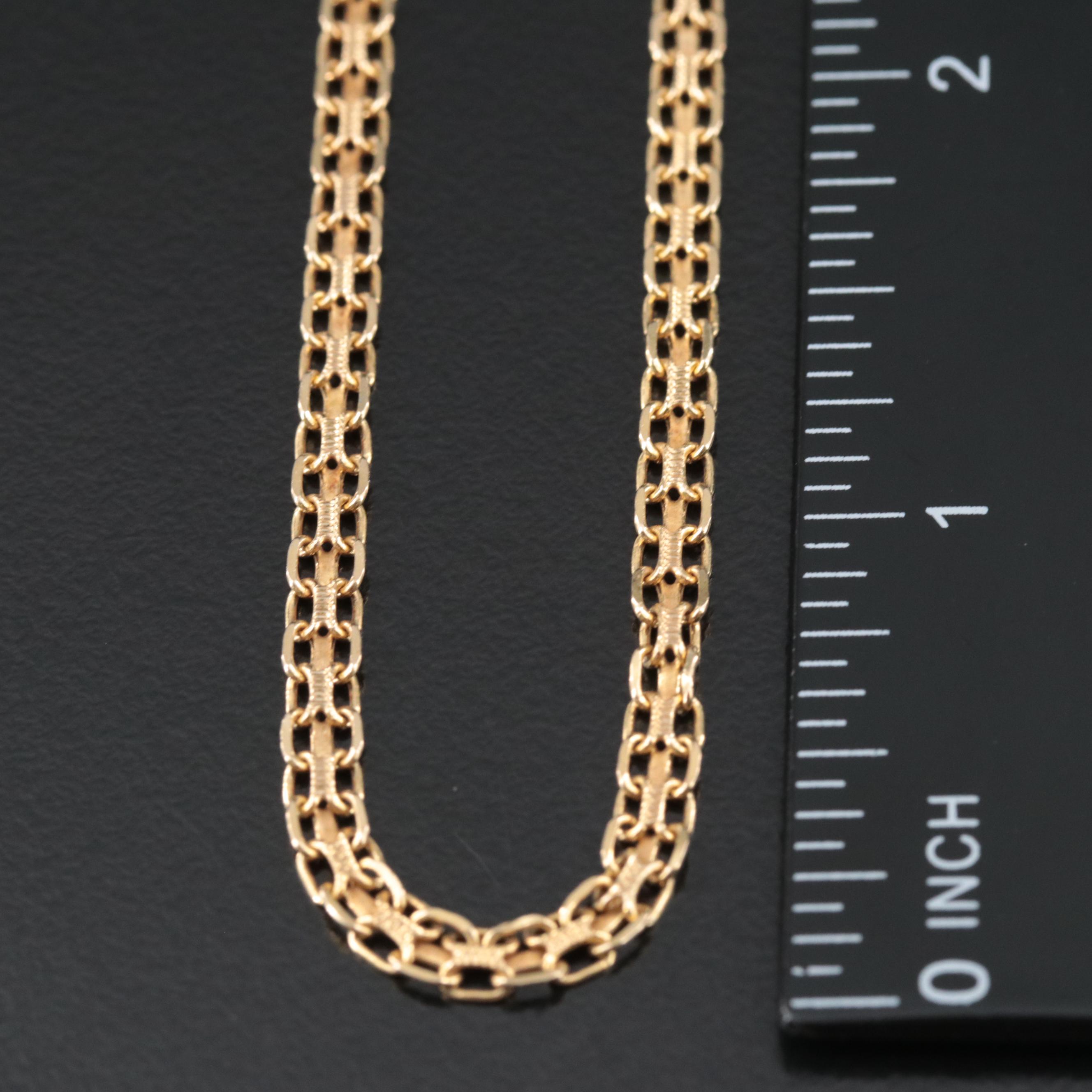 10K Bismark Chain Necklace