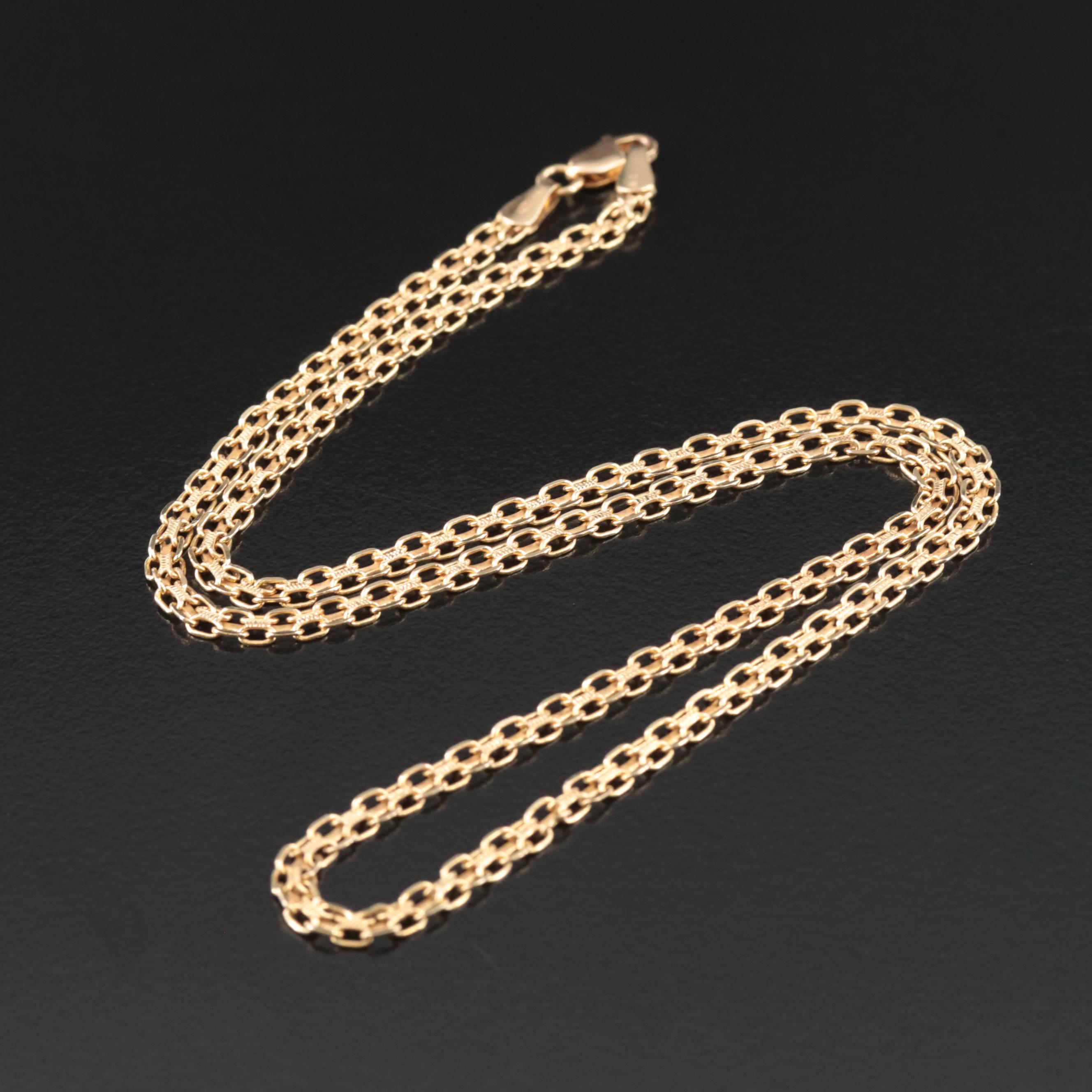 10K Bismark Chain Necklace
