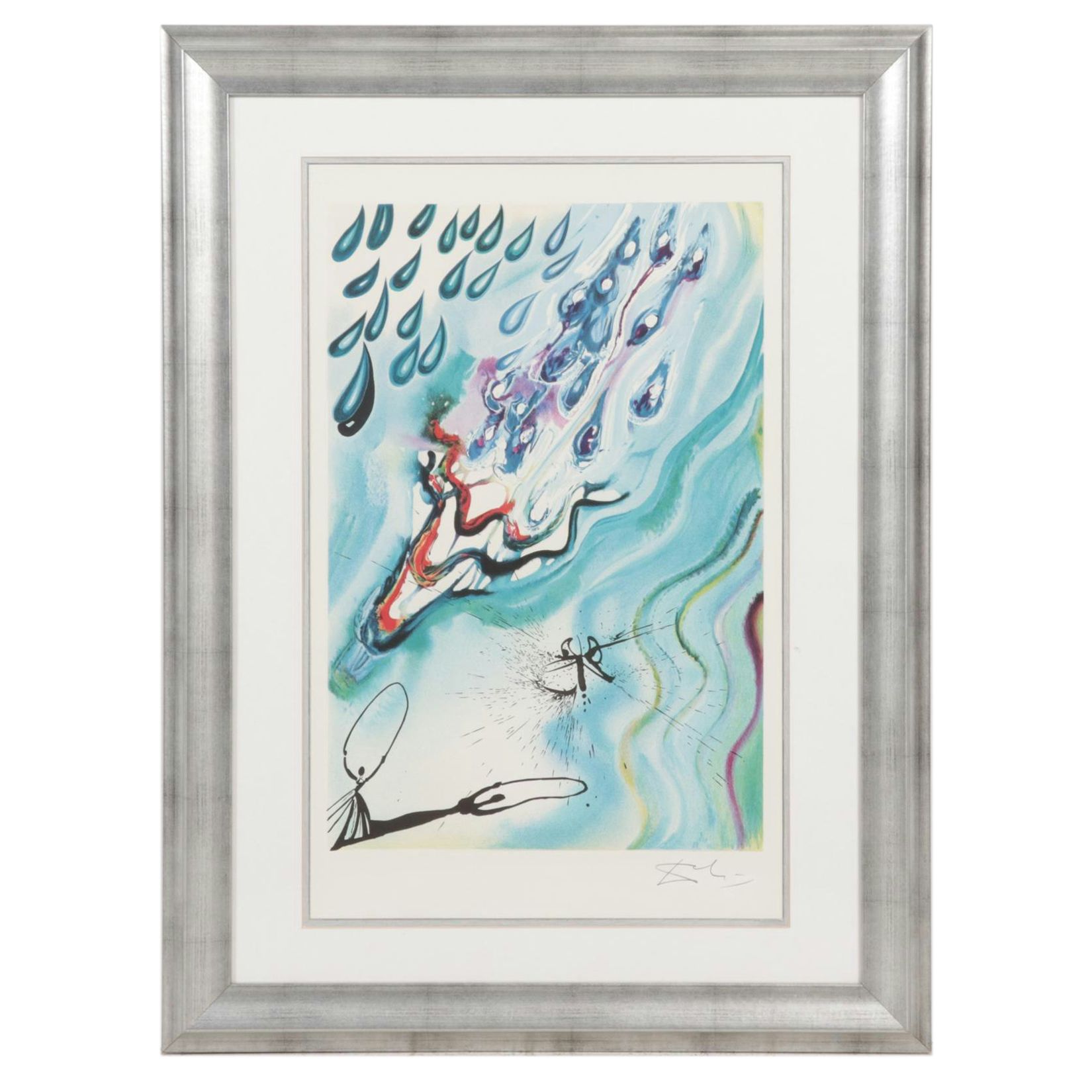 Salvador Dalí Color Lithograph "The Pool of Tears," 1969