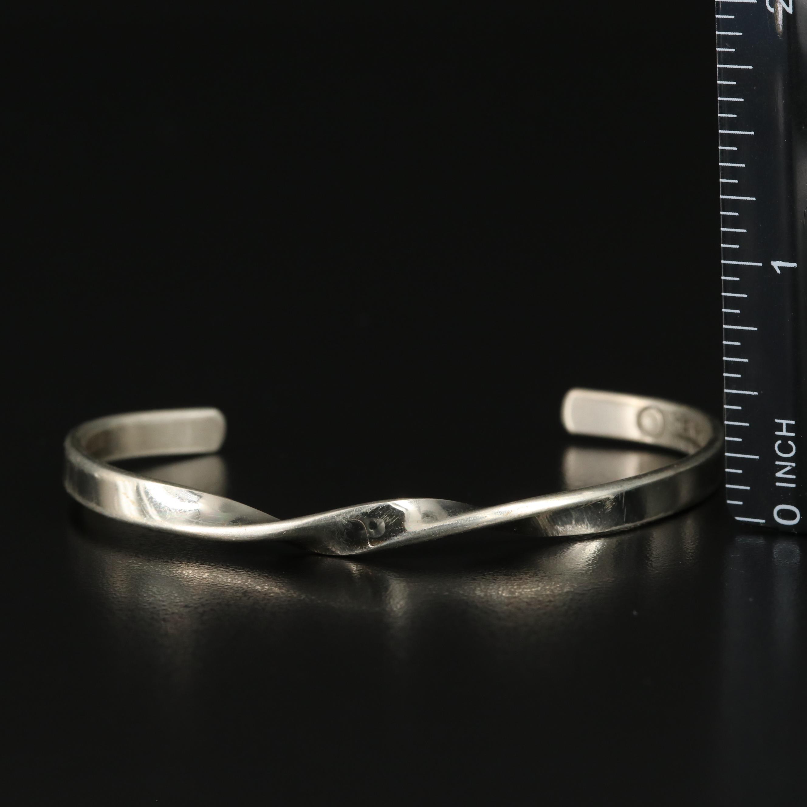 Fluted Cuff Bracelet and Sterling Earring Collection with Star Diopside