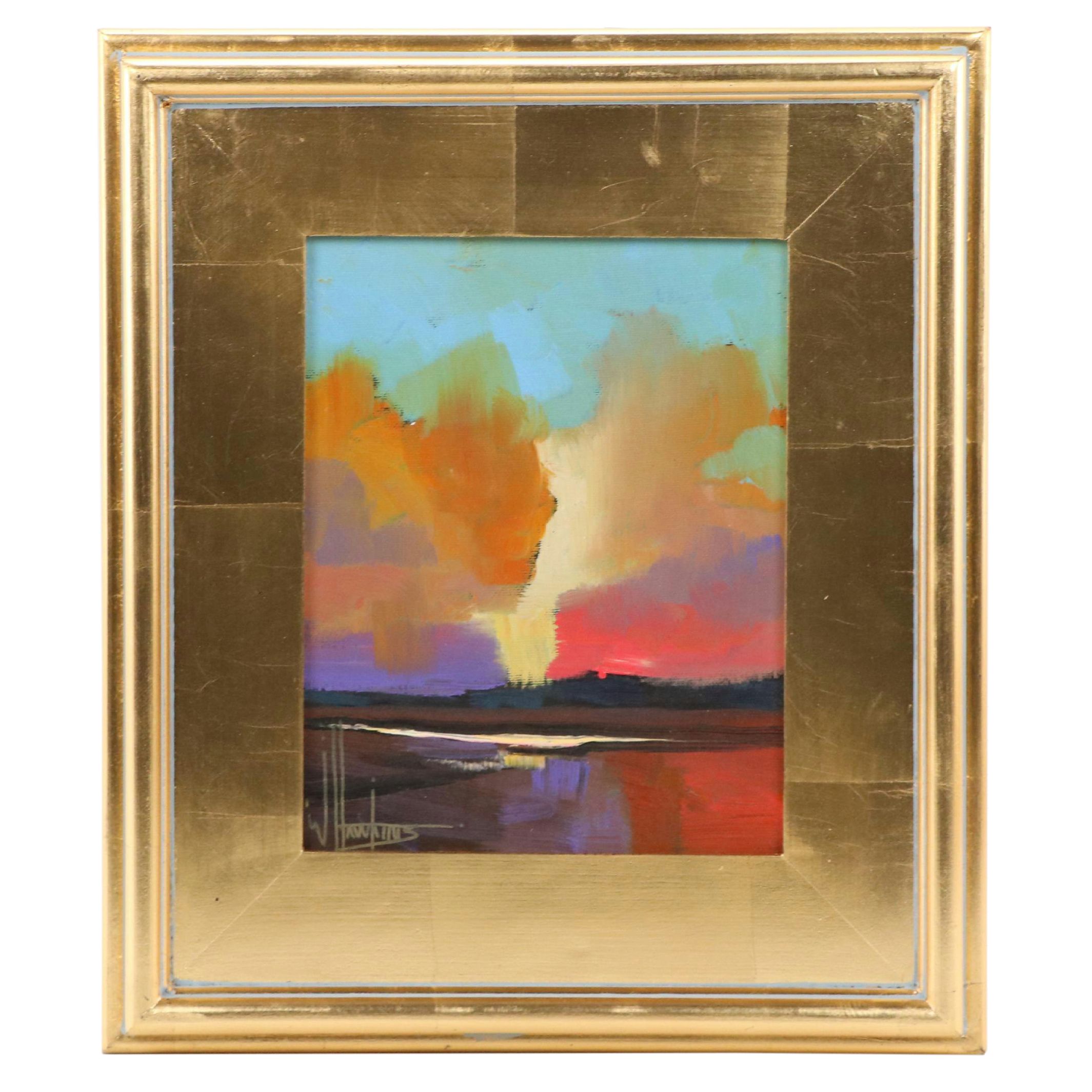 William Hawkins Landscape Oil Painting