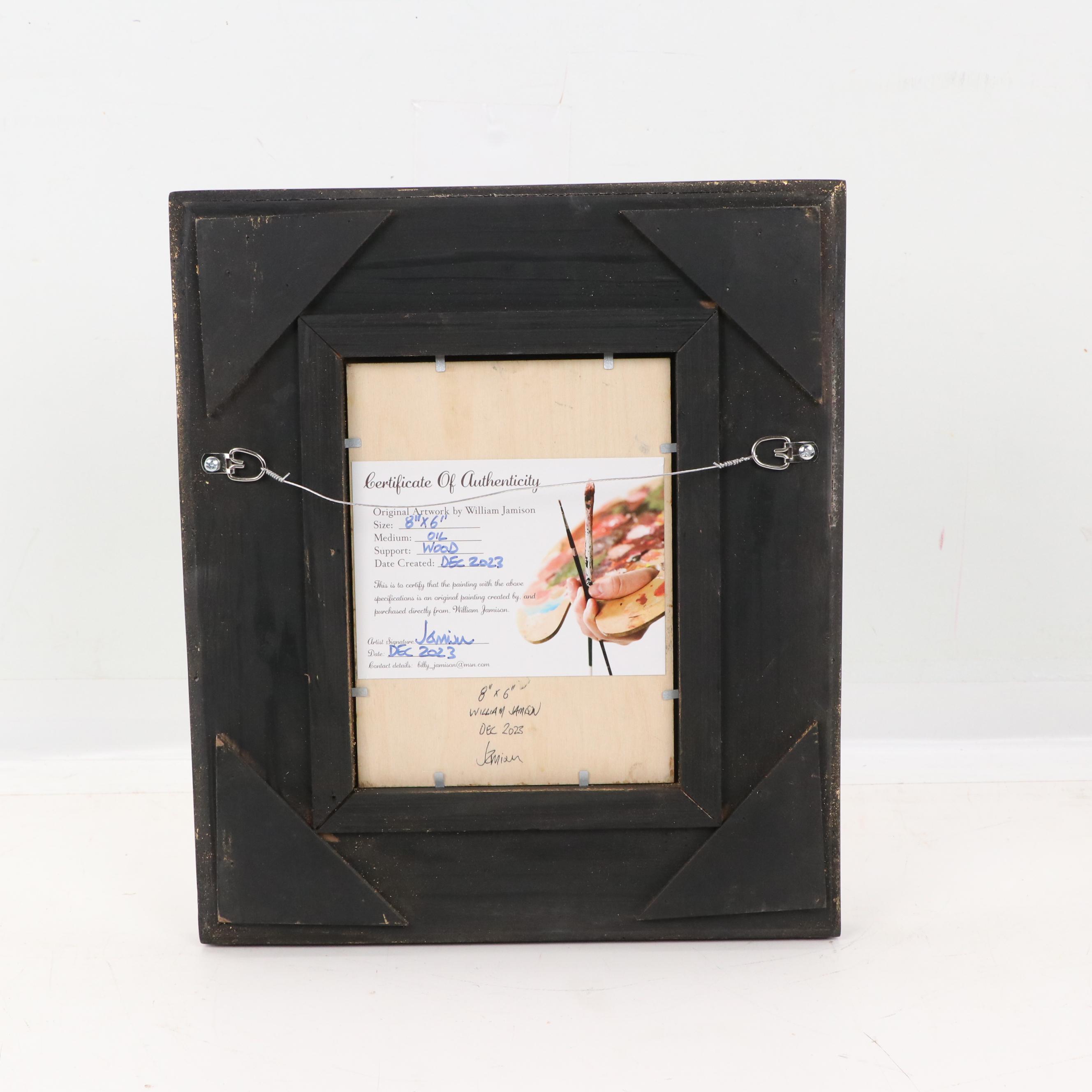 William Jamison Oil Still Life of Irish Whiskey, 2023