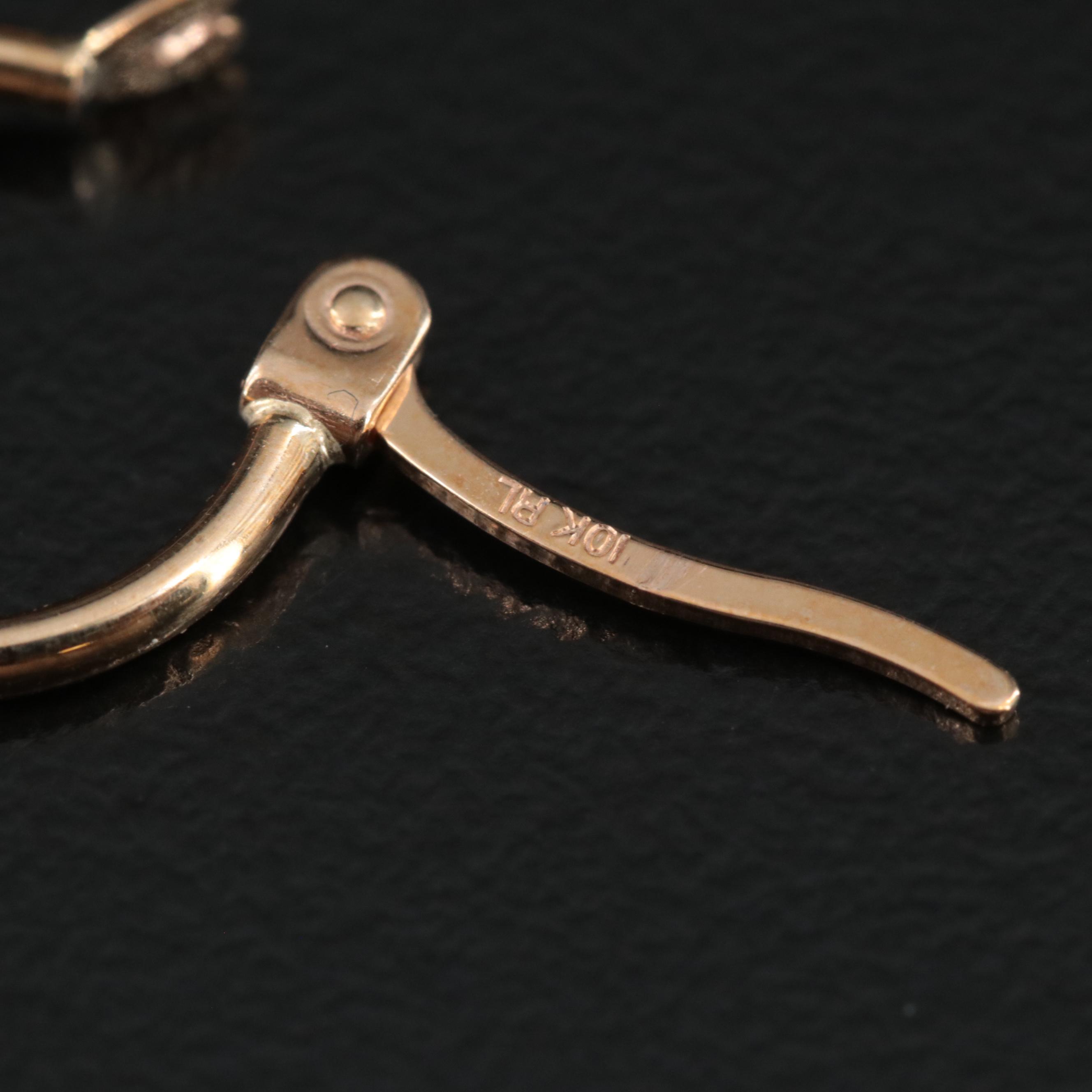 10K Star and Moon Huggie Hoop Earrings