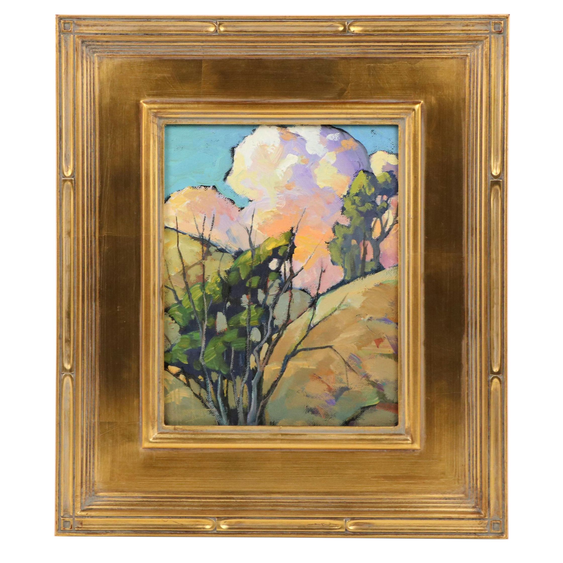 William Hawkins Landscape Oil Painting