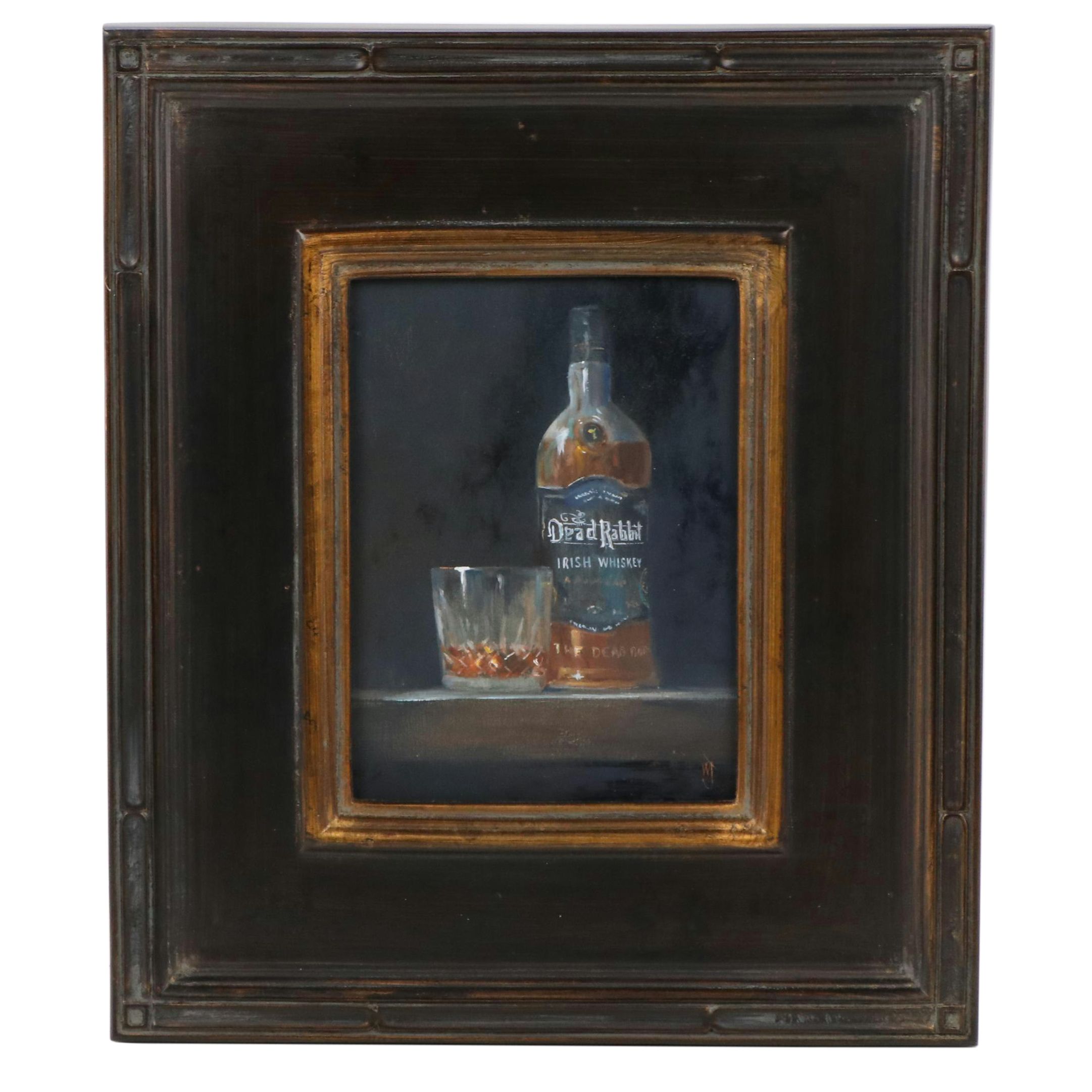 William Jamison Oil Still Life of Irish Whiskey, 2023