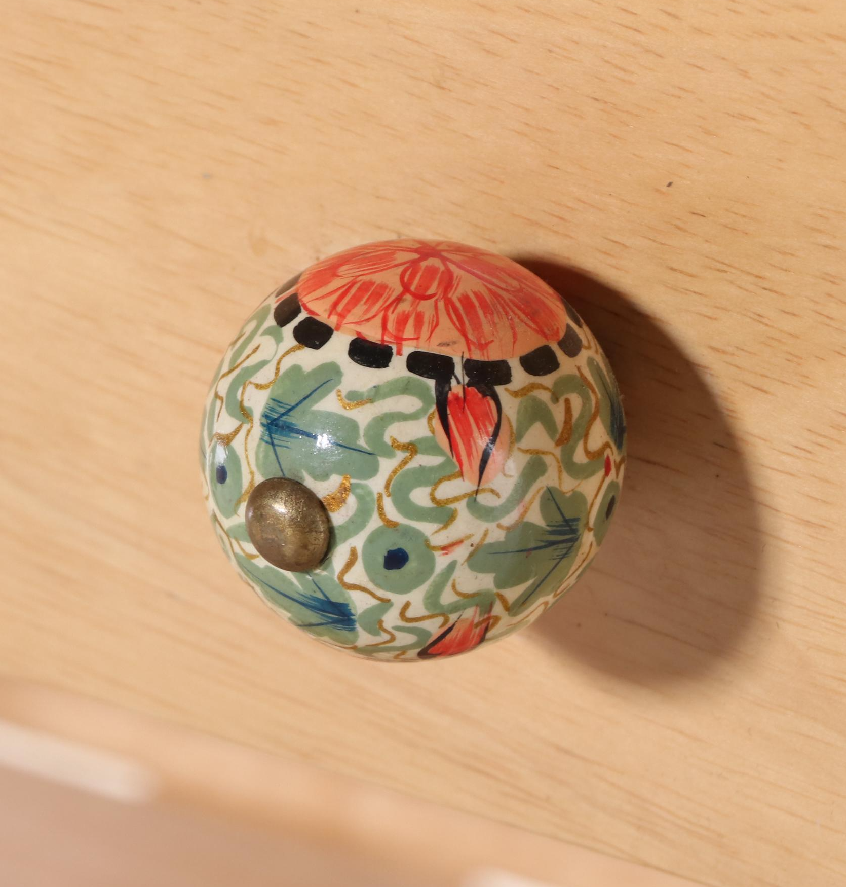 Contemporary Hardwood Three-Tier Kitchen Cart