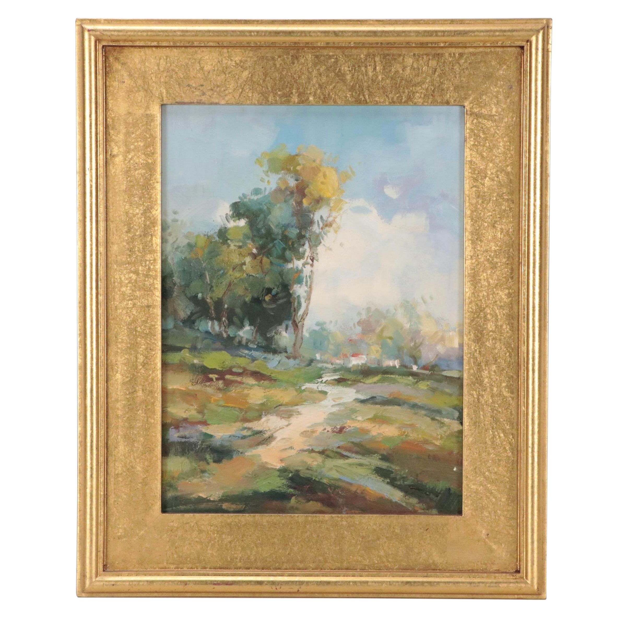 Alla Prima Landscape Oil Painting, 21st Century