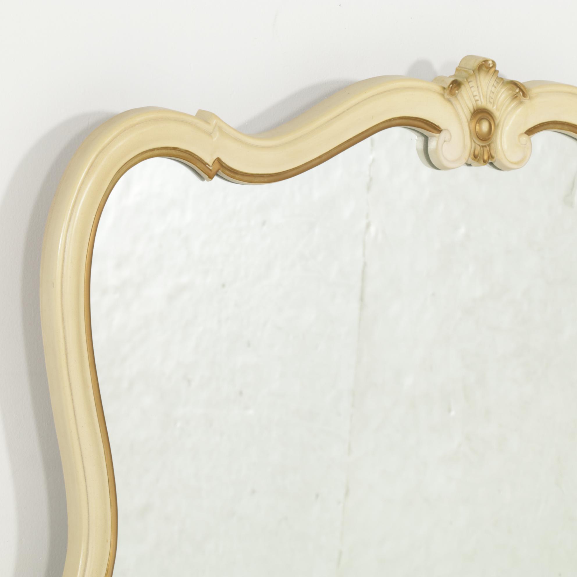 French Provincial Style Painted Wood and Gilt-Decorated Bedroom Suite