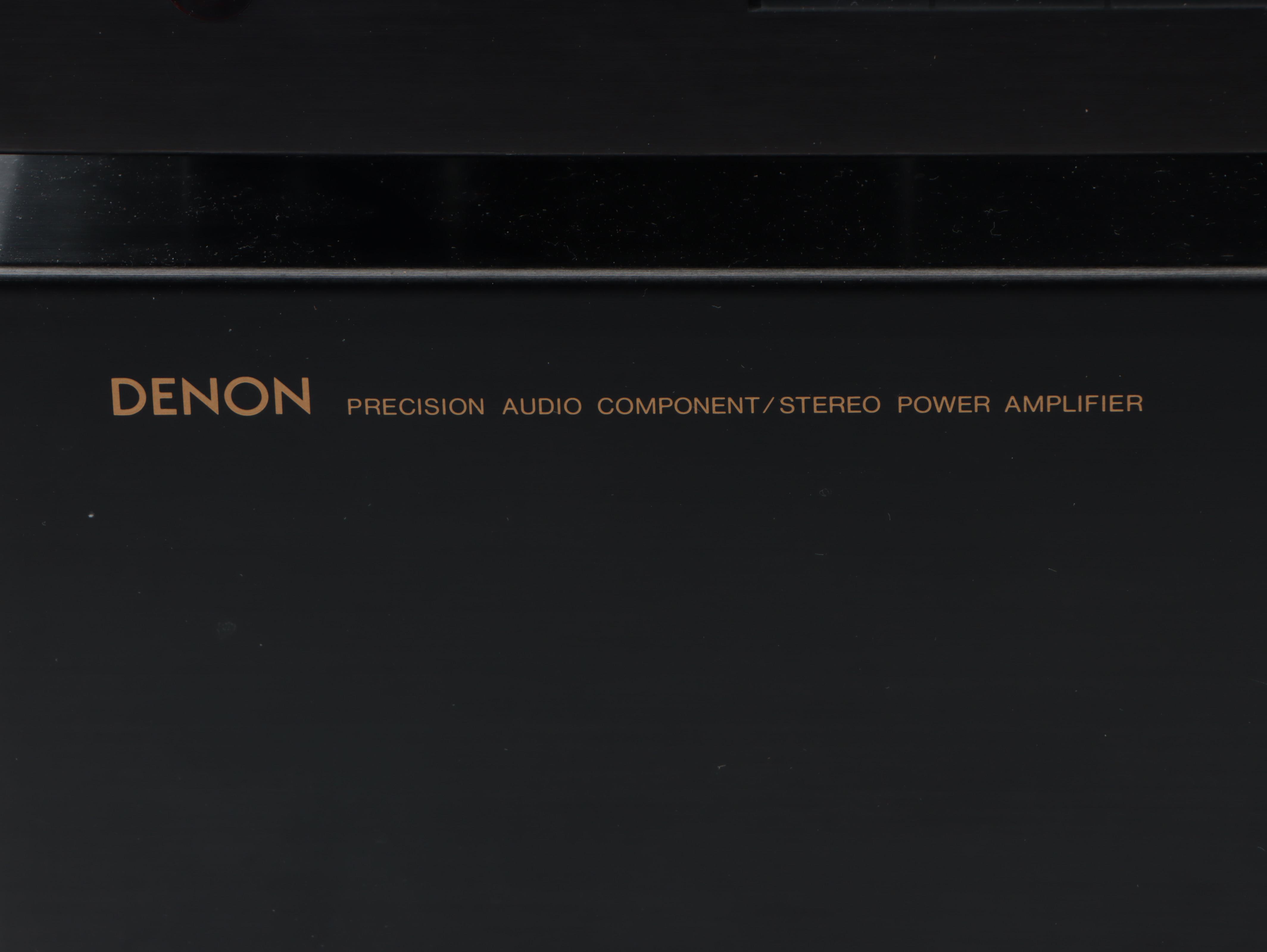 Denon Stereo Power Amp with Rotel Tuner Preamplifier and CD Player