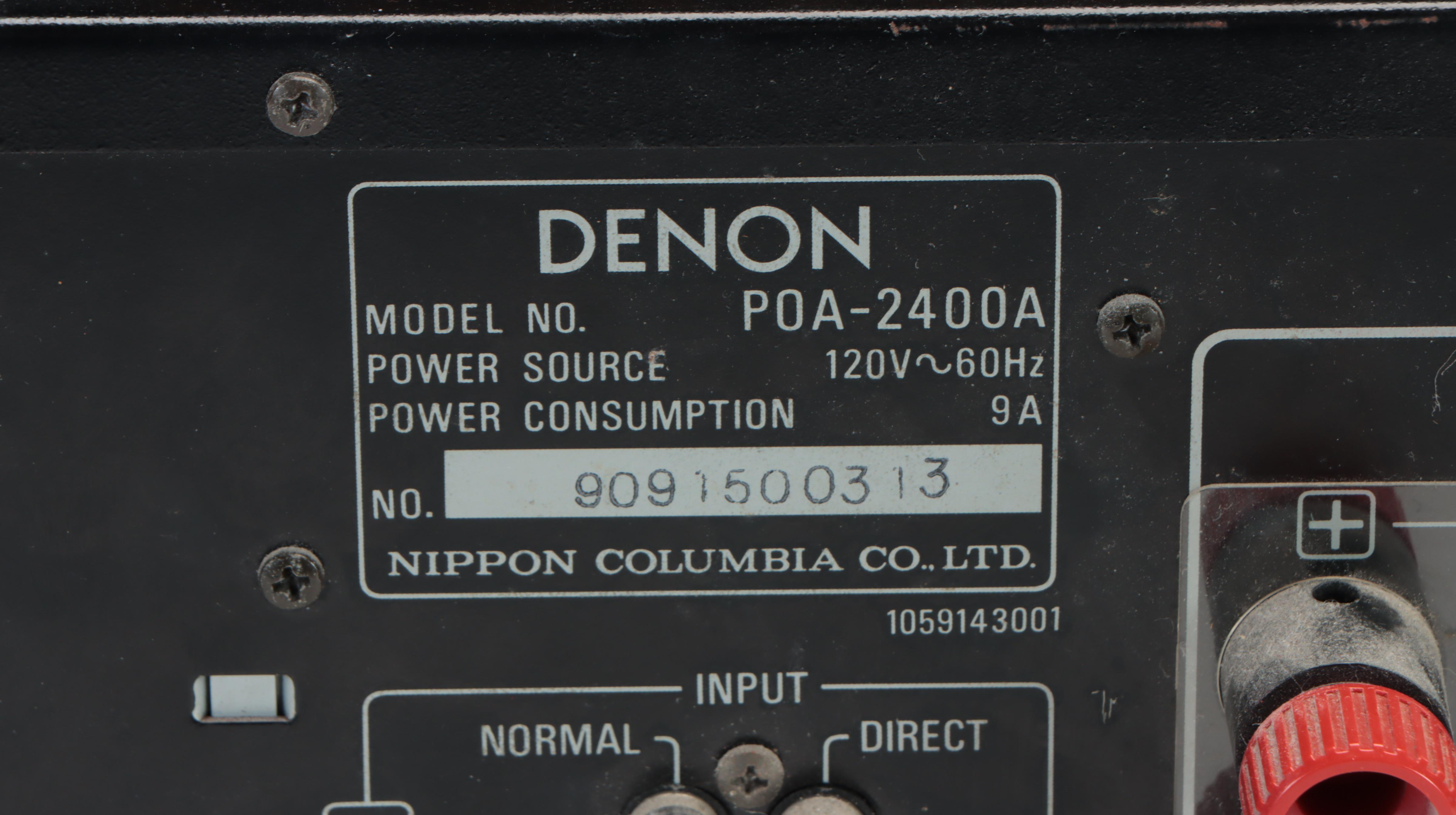Denon Stereo Power Amp with Rotel Tuner Preamplifier and CD Player