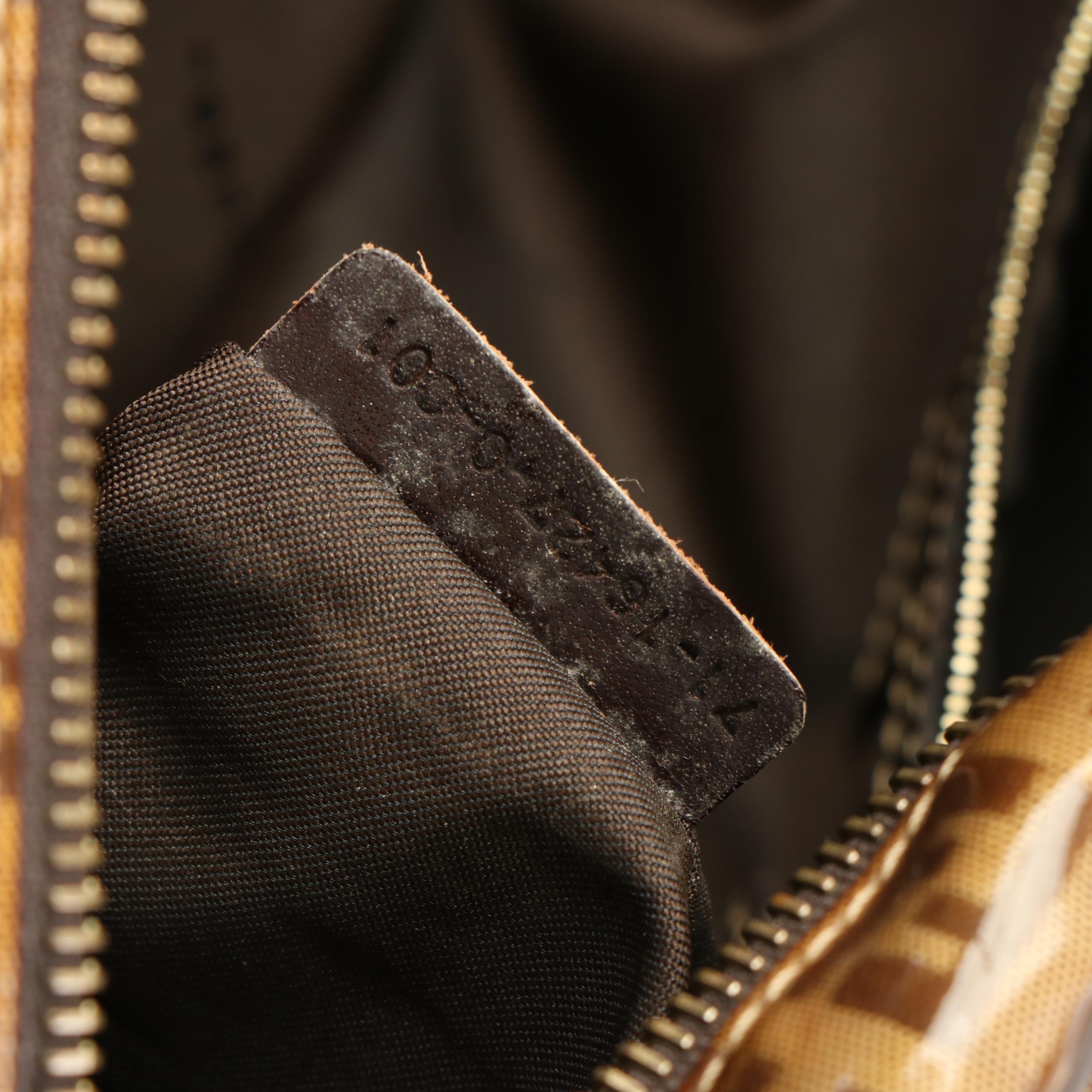 Fendi Zucca FF Monogram Hand Bag in Coated Canvas