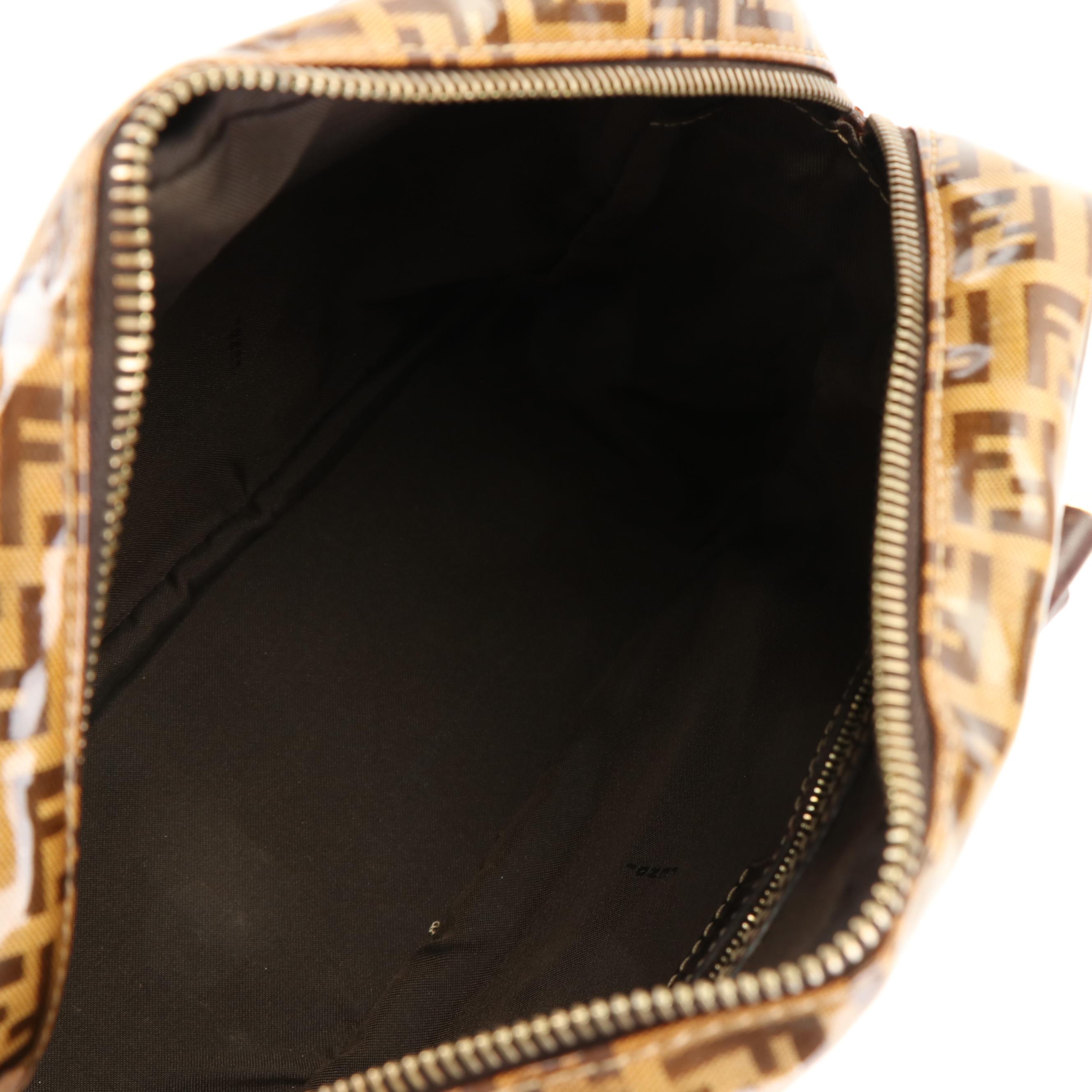 Fendi Zucca FF Monogram Hand Bag in Coated Canvas