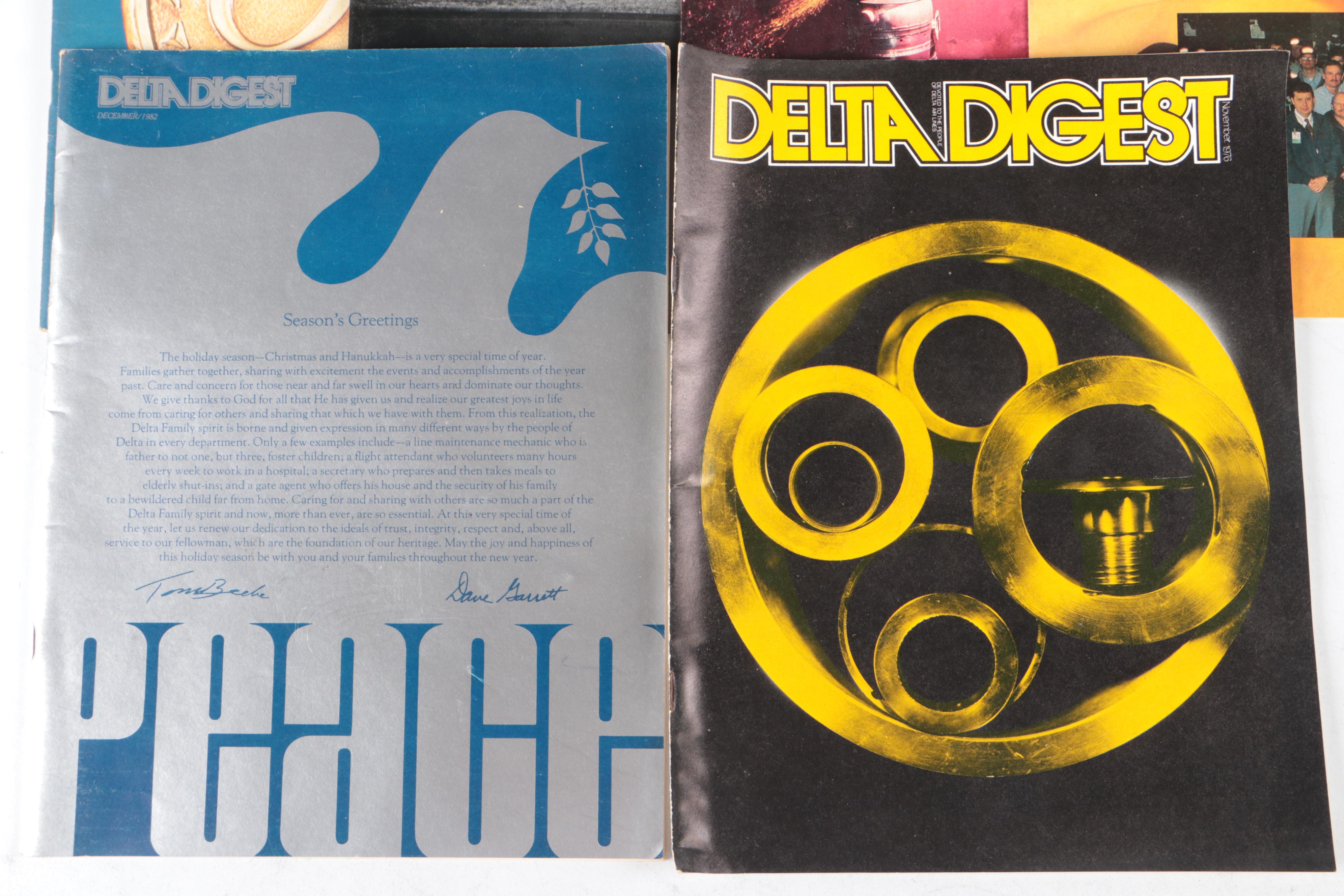 "News Digest," "Delta Digest," and "The Biggest Show Of Stars" Magazines