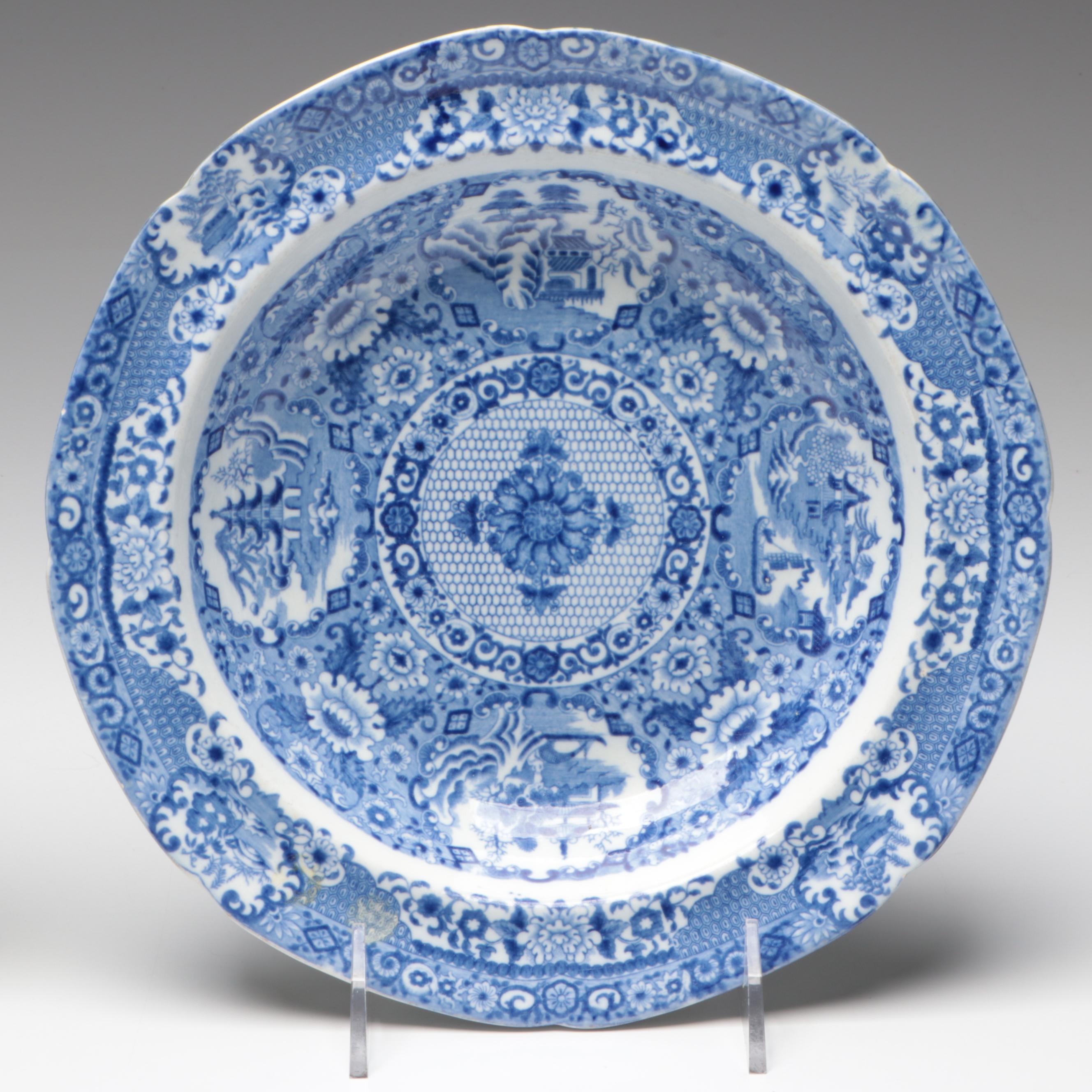 Spode Net Pattern with Other English Pearlware Tableware, Early 19th Century