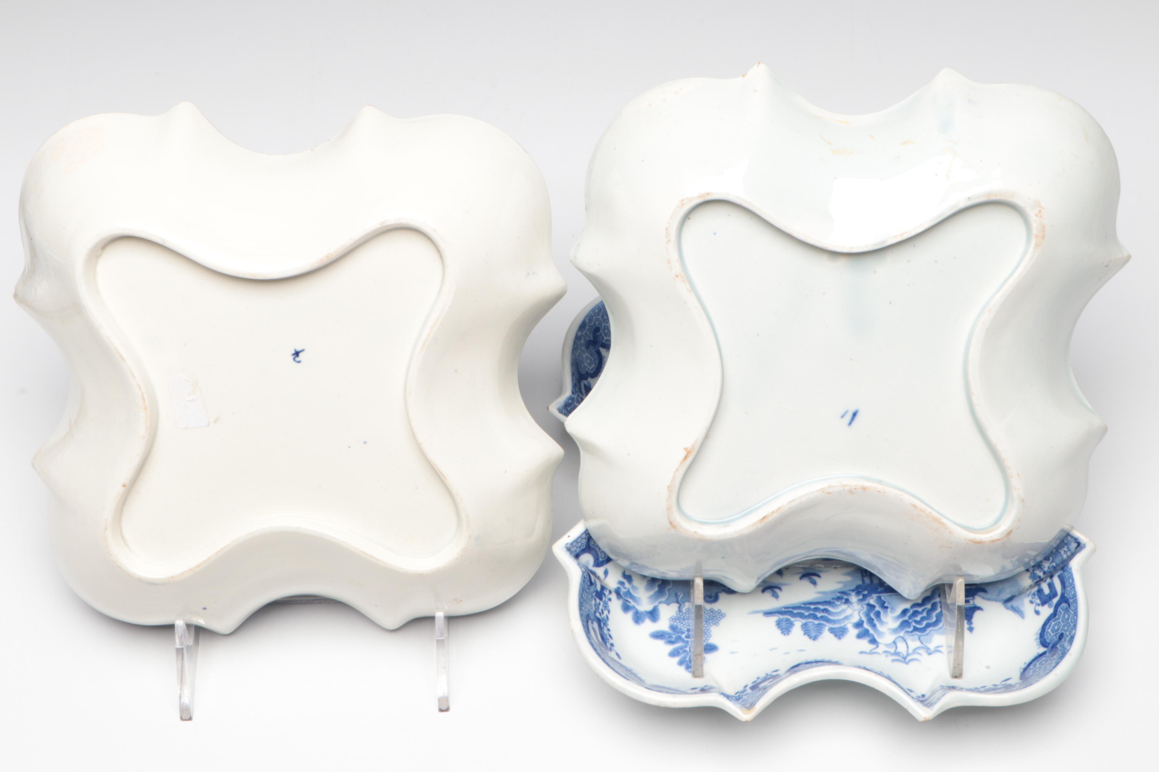 Spode Net Pattern with Other English Pearlware Tableware, Early 19th Century