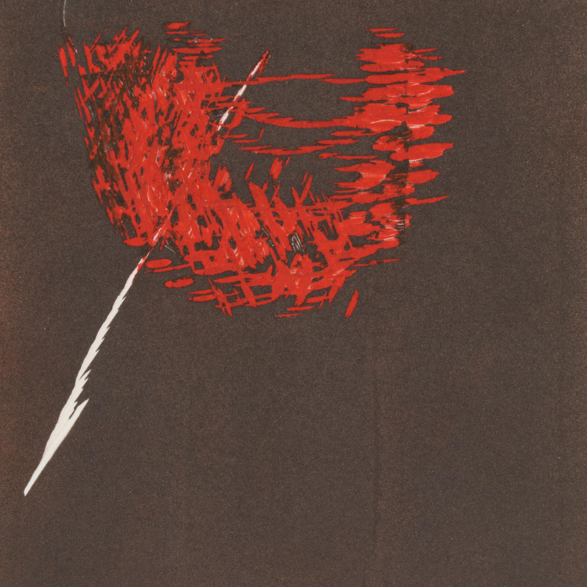 Bernard Childs Embossed Hand-Colored Etching "Month Of Hazard," 1960