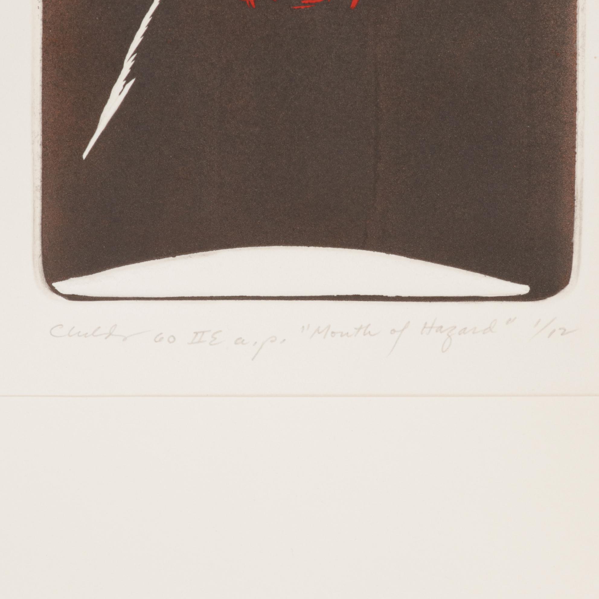 Bernard Childs Embossed Hand-Colored Etching "Month Of Hazard," 1960