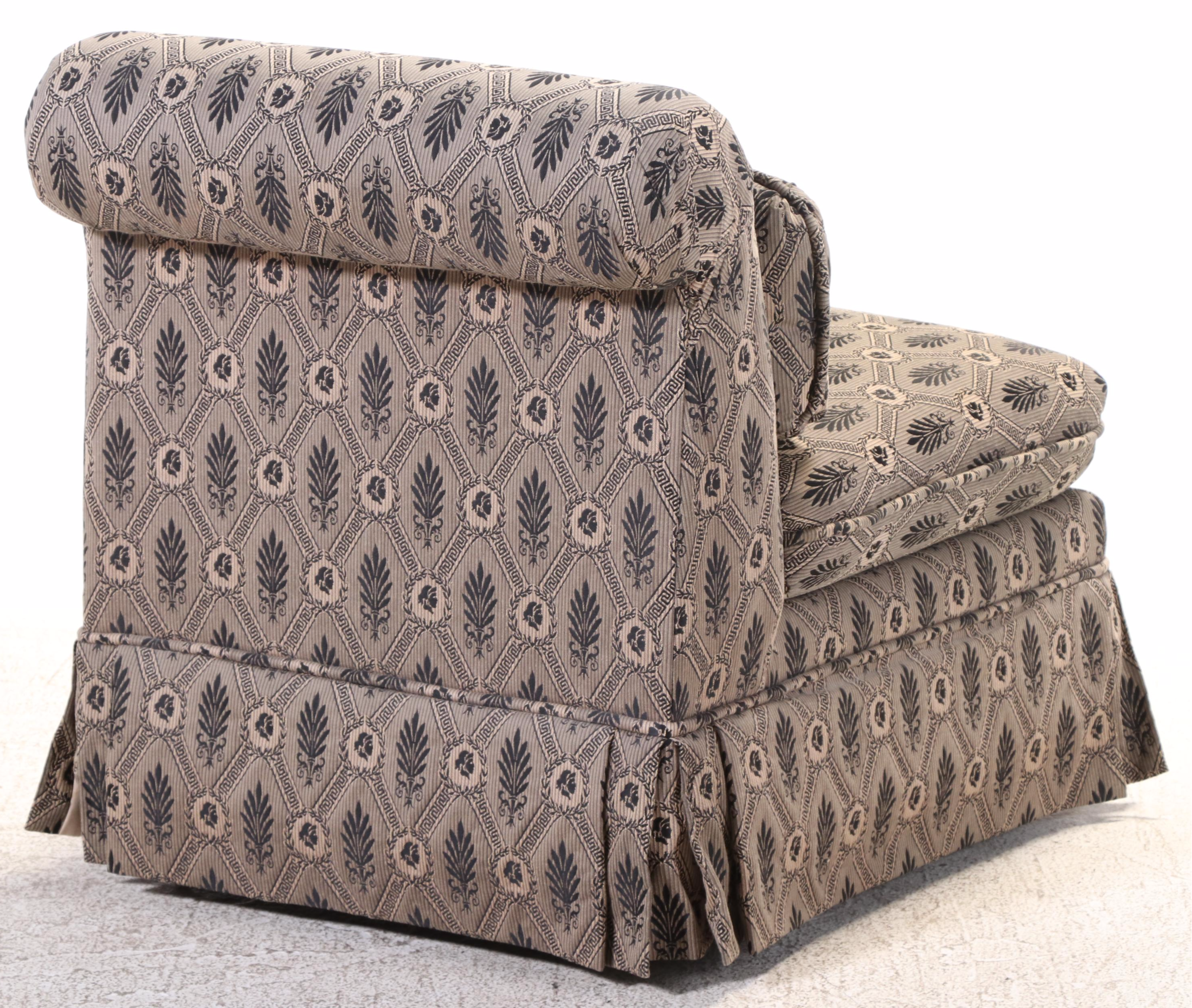 Custom-Upholstered Slipper Chair