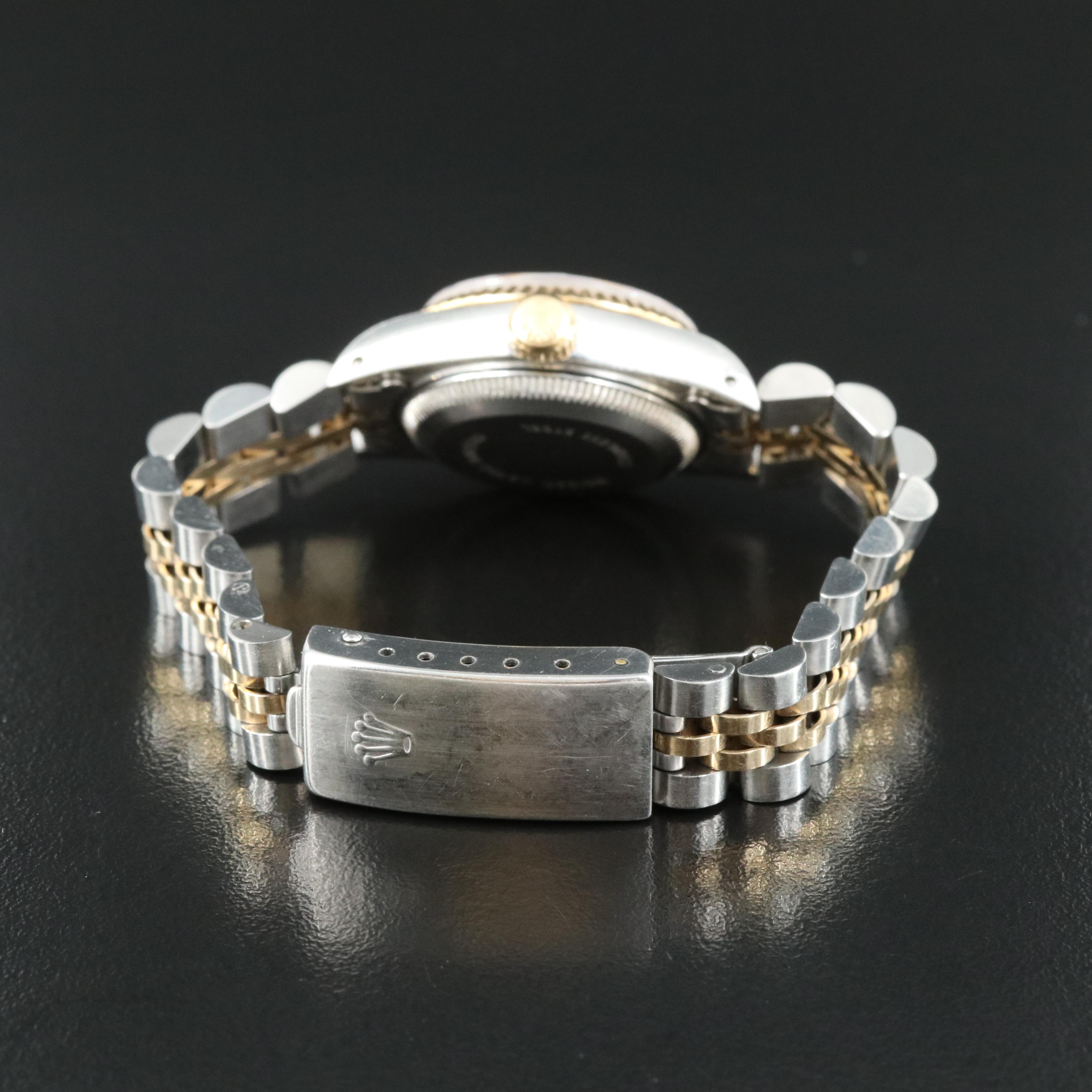 1989 Rolex Custom Diamond Dial Oyster Perpetual Datejust Automatic Watch