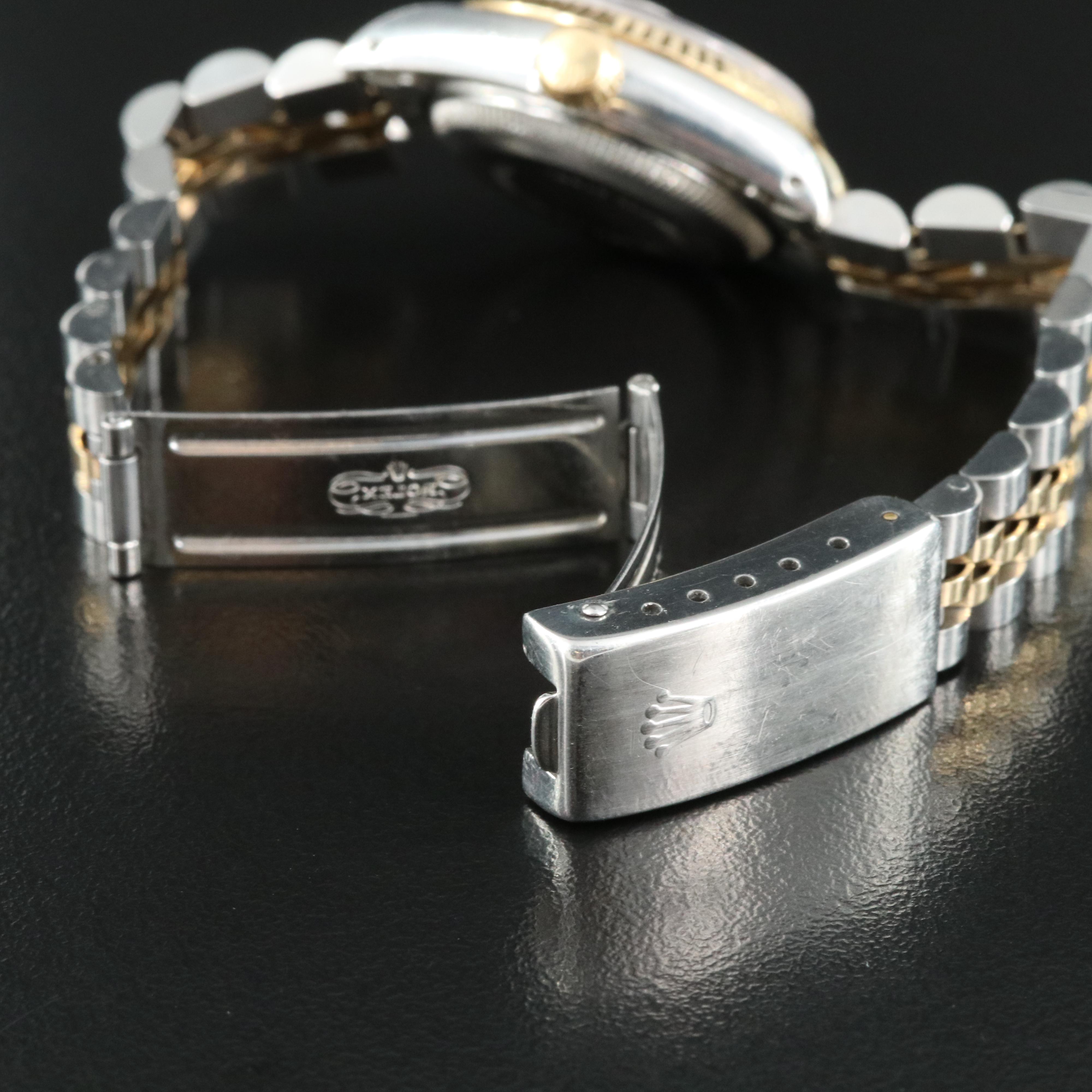 1989 Rolex Custom Diamond Dial Oyster Perpetual Datejust Automatic Watch