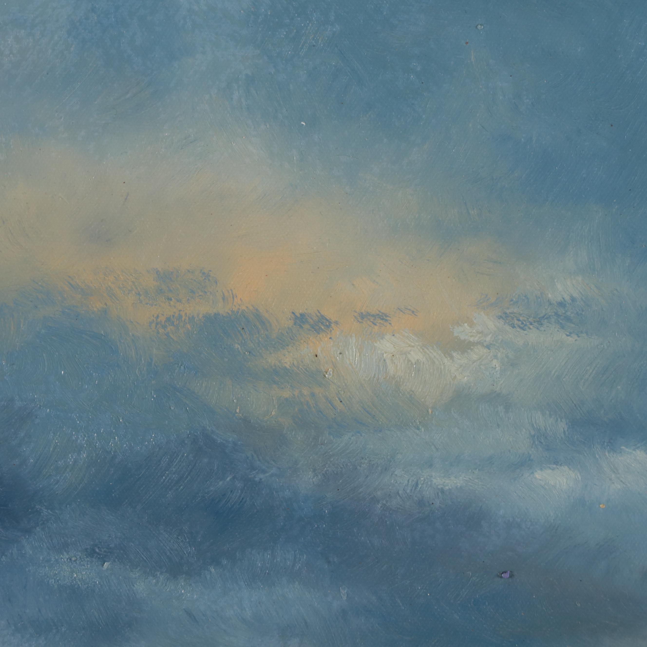 Dekai Oil Painting of a Landscape with Flowers, 21st Century