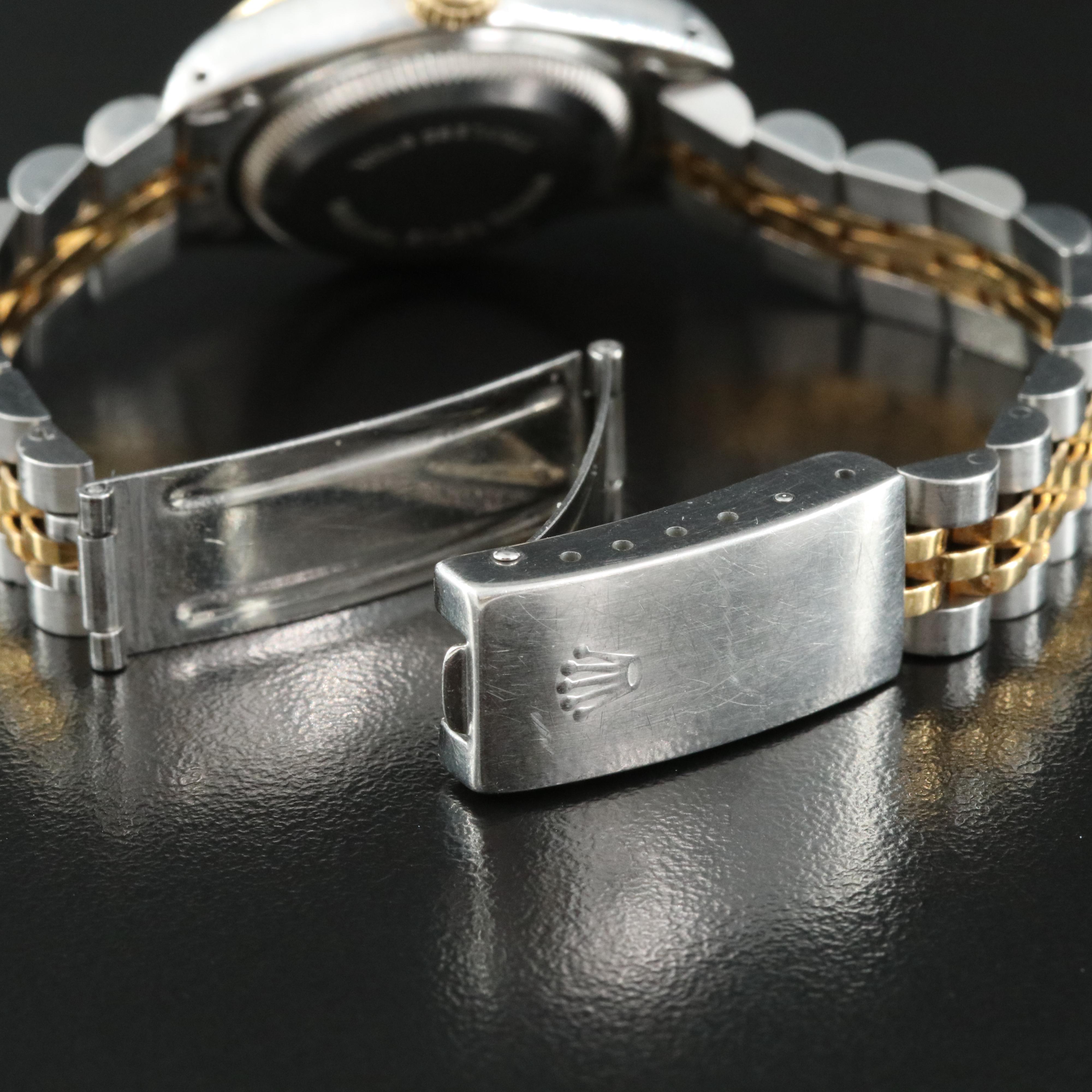 1989 Rolex Custom Diamond Bezel Oyster Perpetual Datejust Watch