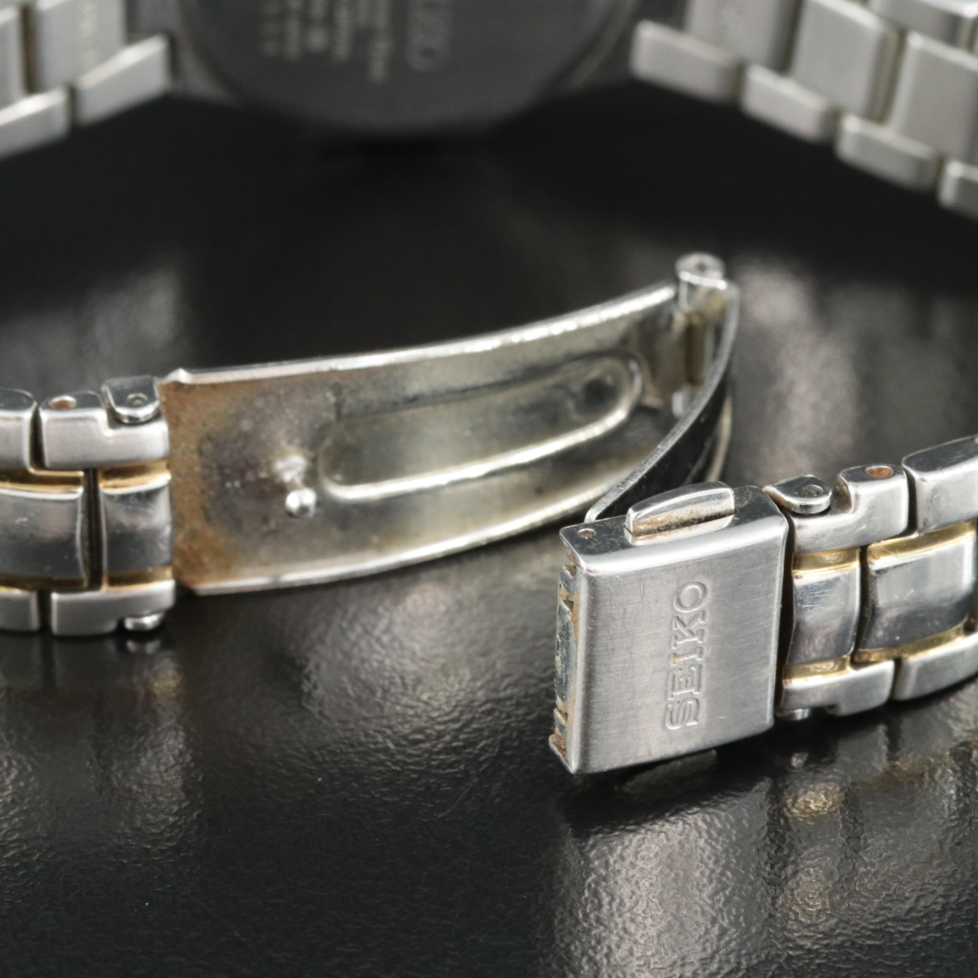 Seiko Coutura Diamond Two-Tone Mother-of-Pearl Diamond Watch