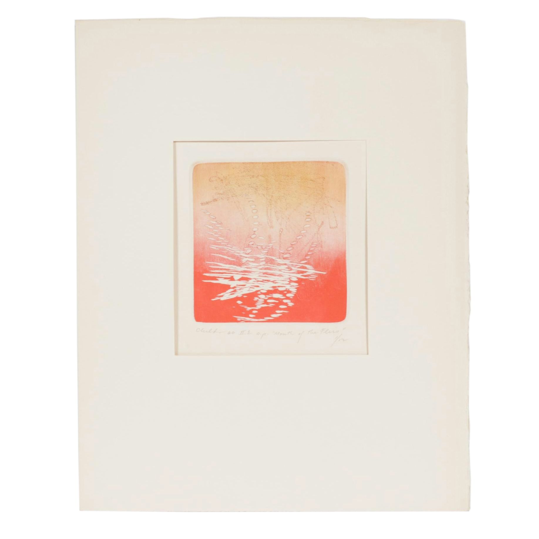 Bernard Childs Embossed Hand-Colored Etching "Month Of The Flies," 1960