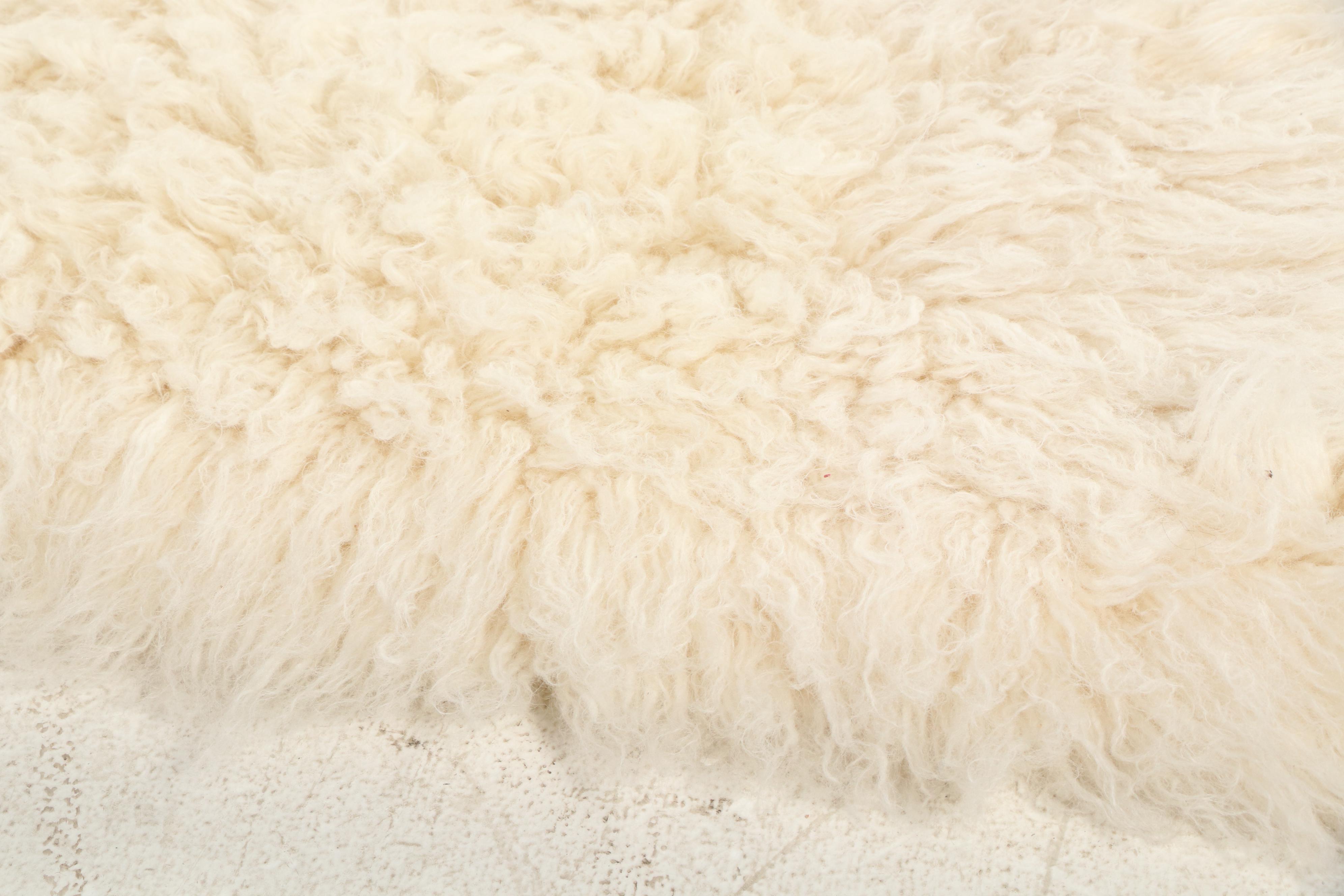 5'11 x 9'4 Greek Flokati Sheepskin Shag Area Rug