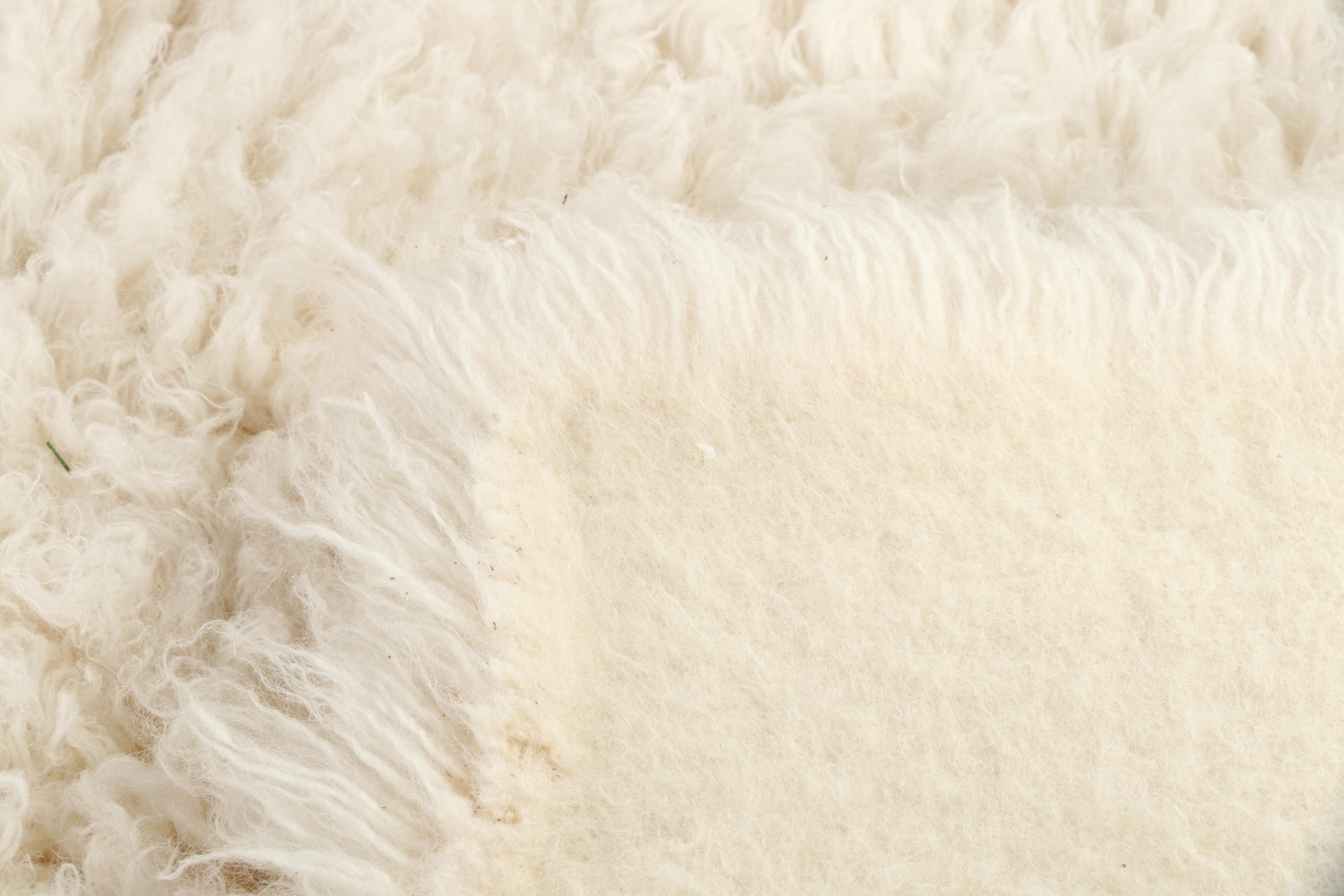 5'11 x 9'4 Greek Flokati Sheepskin Shag Area Rug