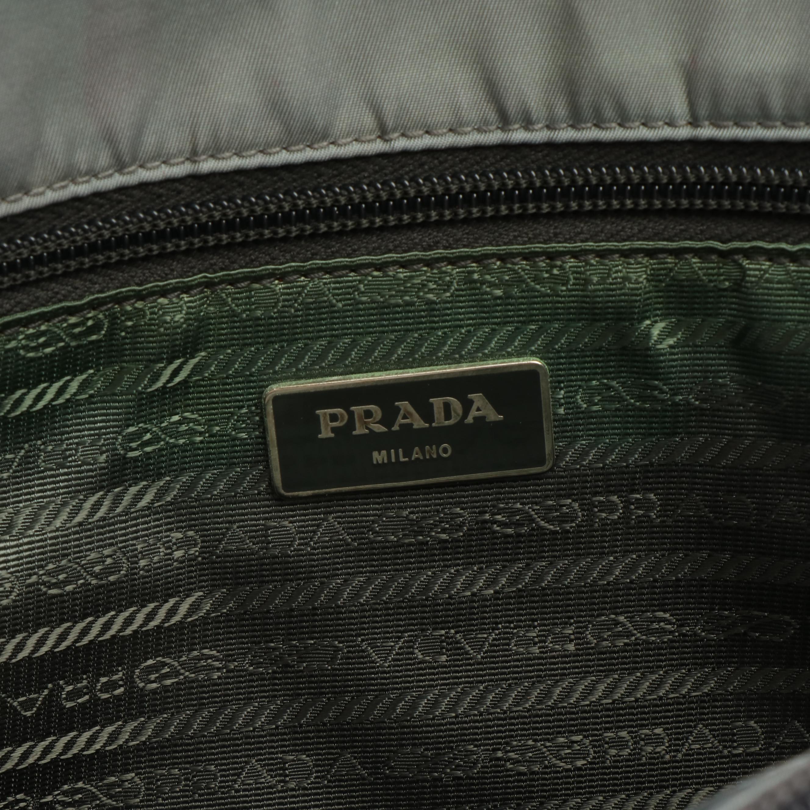 Prada Tote Bag in Gray Tessuto Nylon