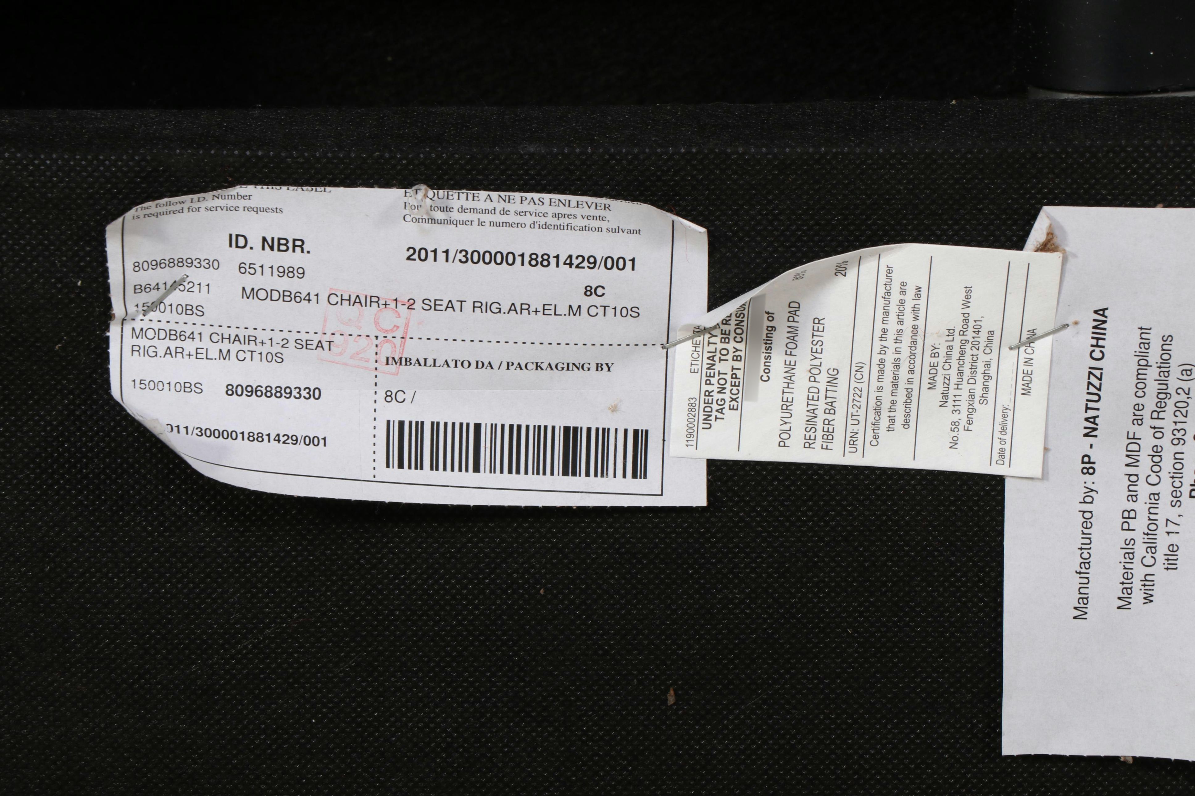 Natuzzi Leather Power Reclining Sectional Sofa