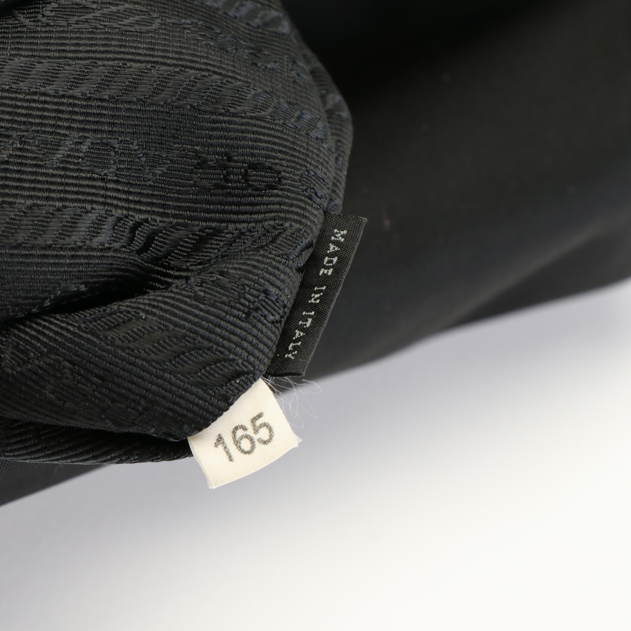 Prada Buckle Tessuto Black Nylon Messenger Bag