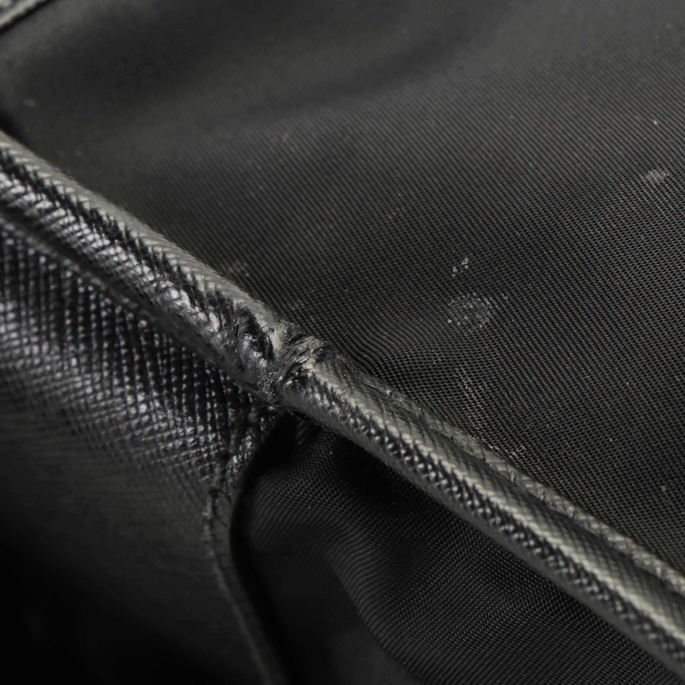 Prada Buckle Tessuto Black Nylon Messenger Bag