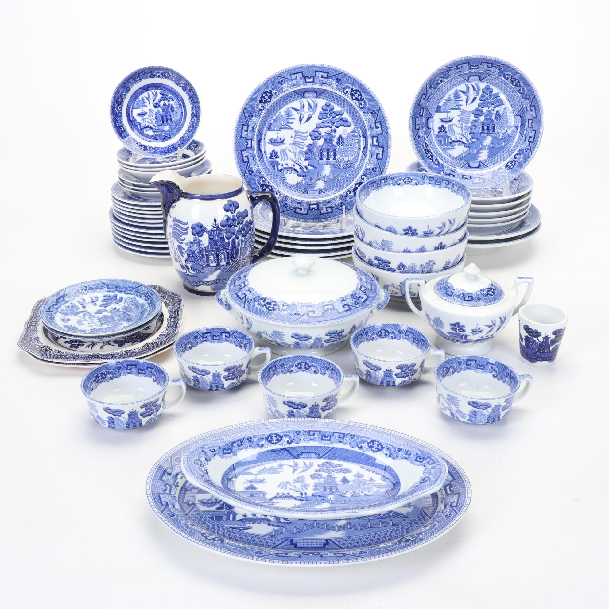 Buffalo China "Blue Willow" Dinnerware