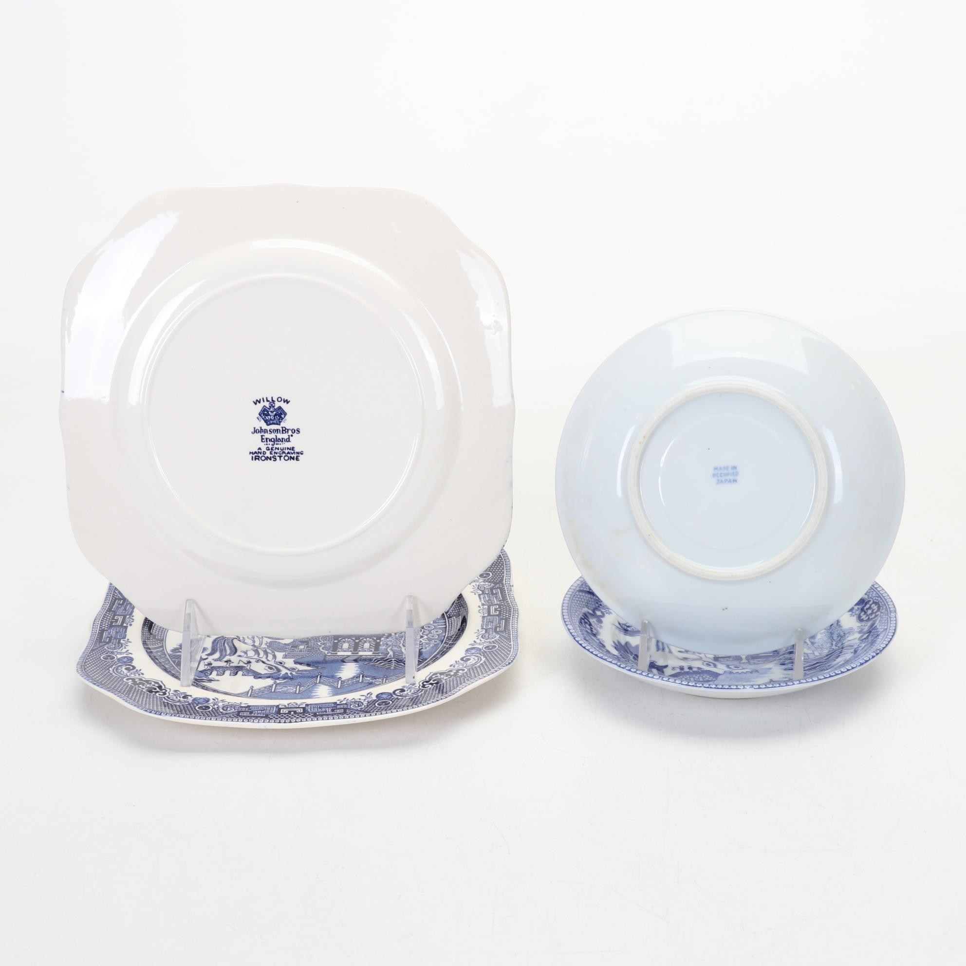 Buffalo China "Blue Willow" Dinnerware