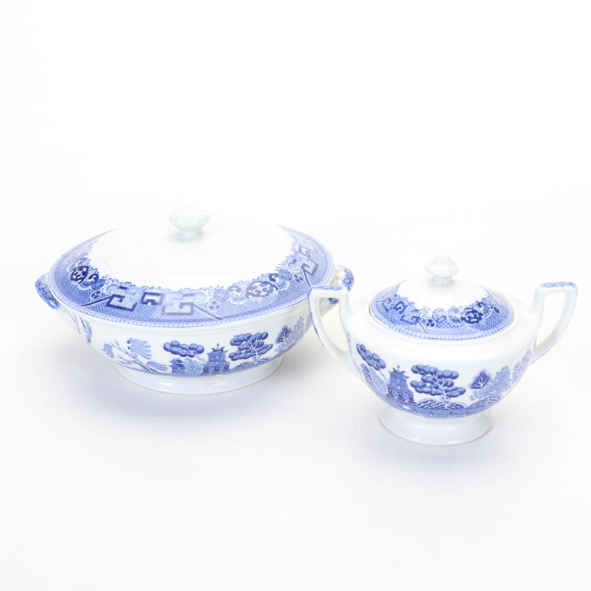 Buffalo China "Blue Willow" Dinnerware