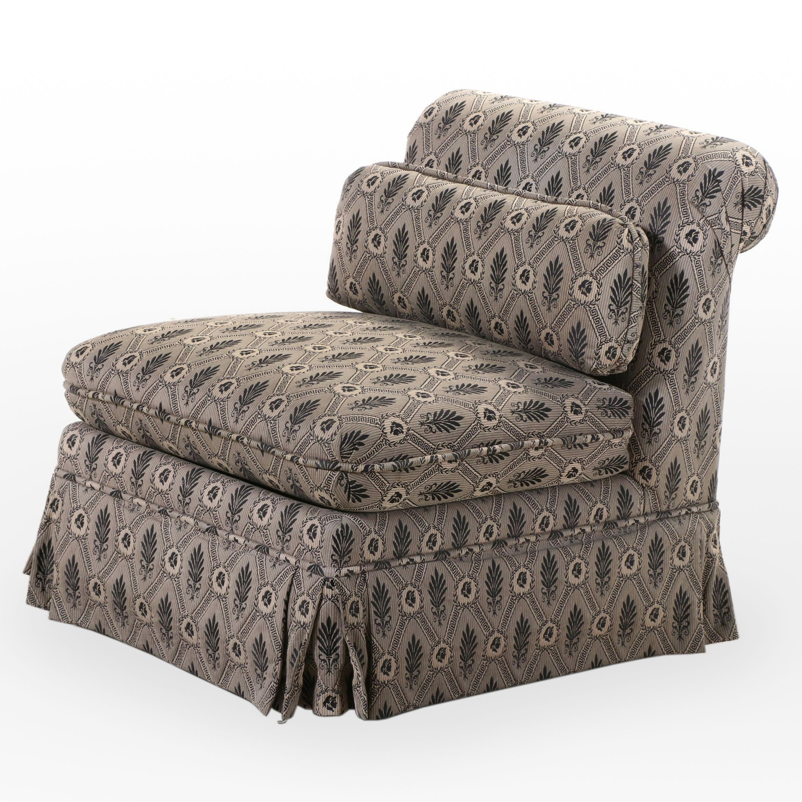 Custom-Upholstered Slipper Chair