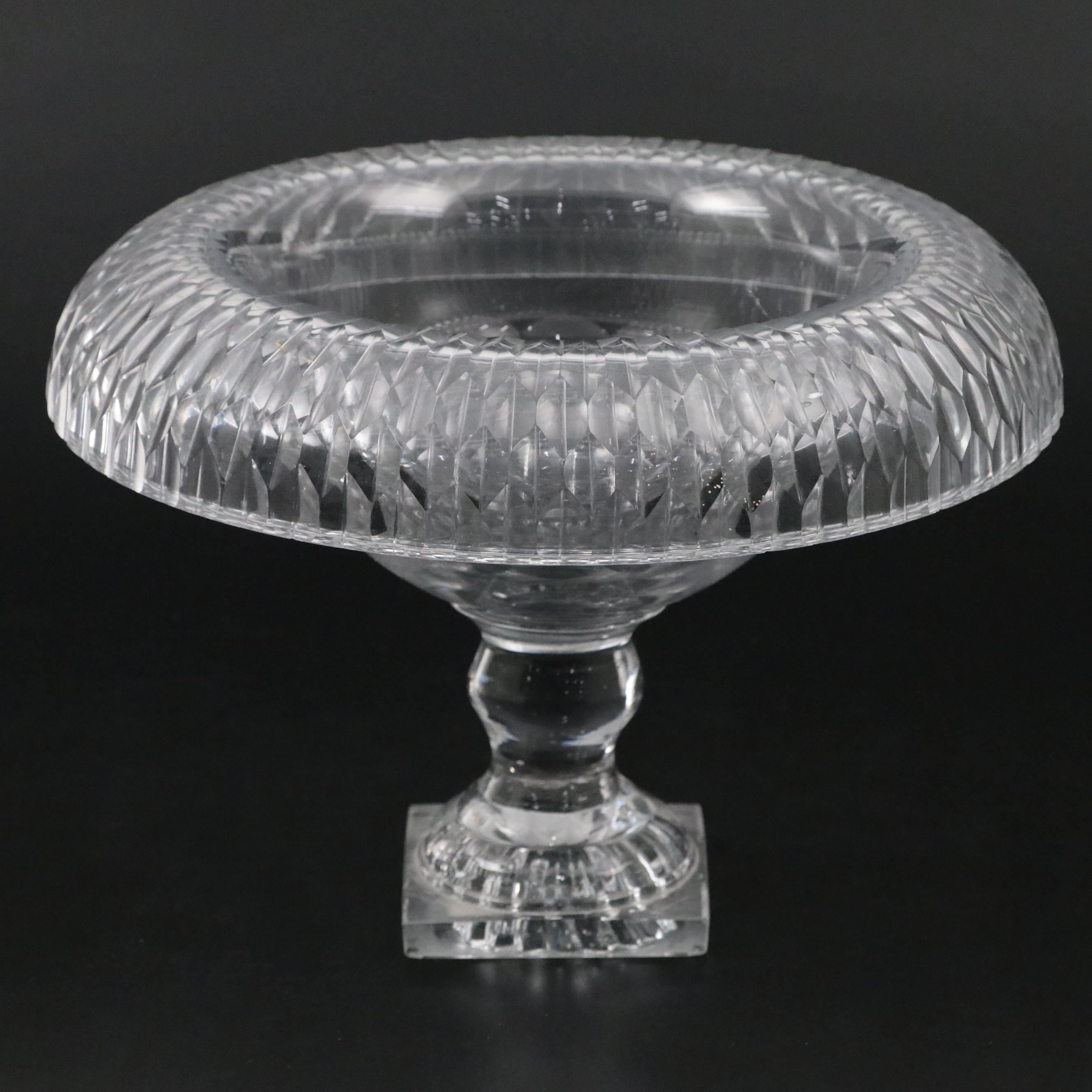 Anglo-Irish Glass Turnover Bowl, 19th Century