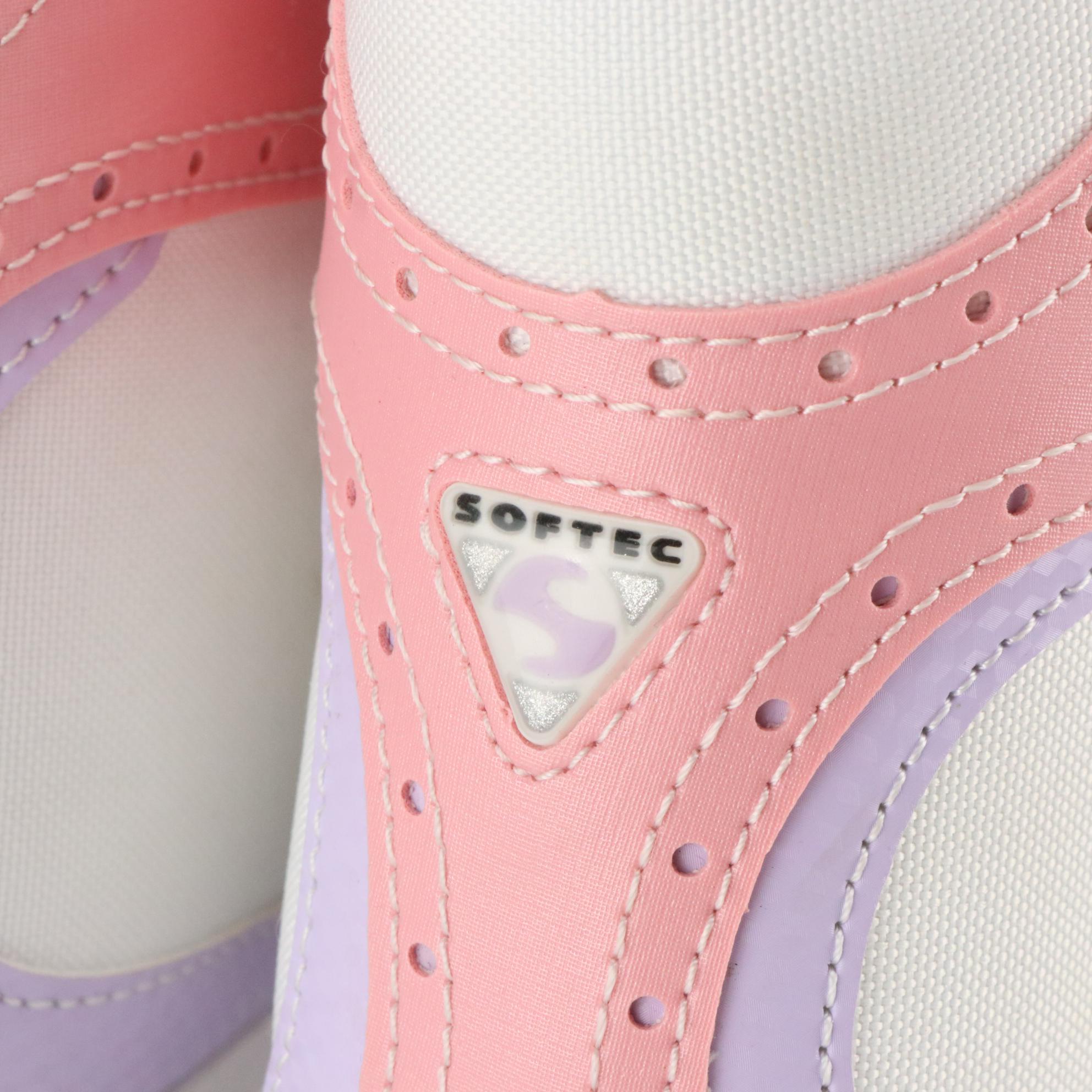 Children's Jackson Skates Softec Vista Ice Skates in Pink, Purple and White