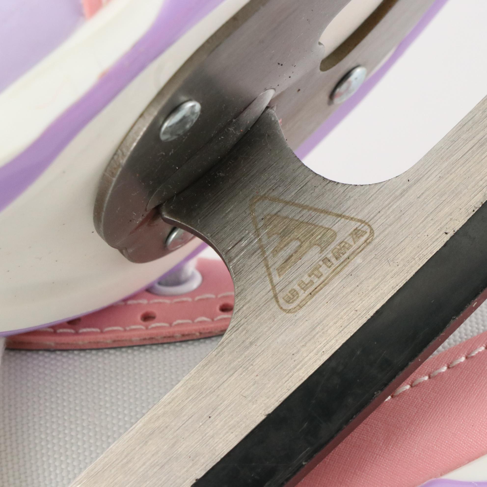 Children's Jackson Skates Softec Vista Ice Skates in Pink, Purple and White