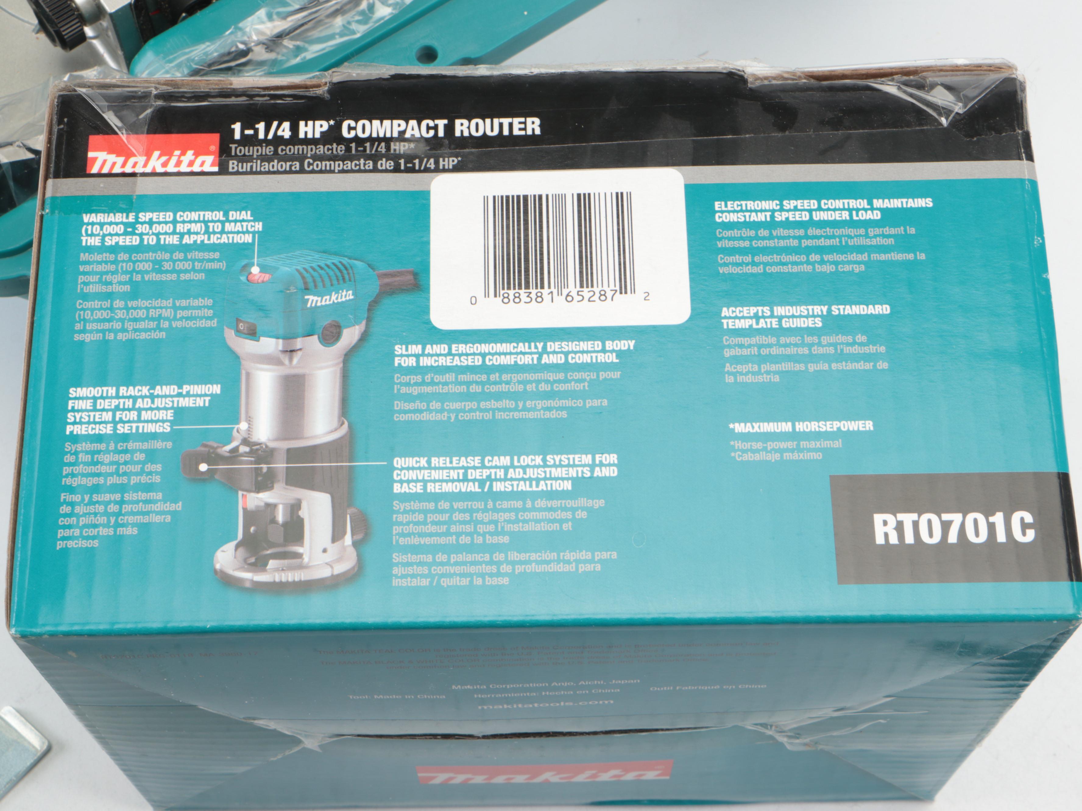 Makita Compact Router and Plate Joiner with More Tools EBTH